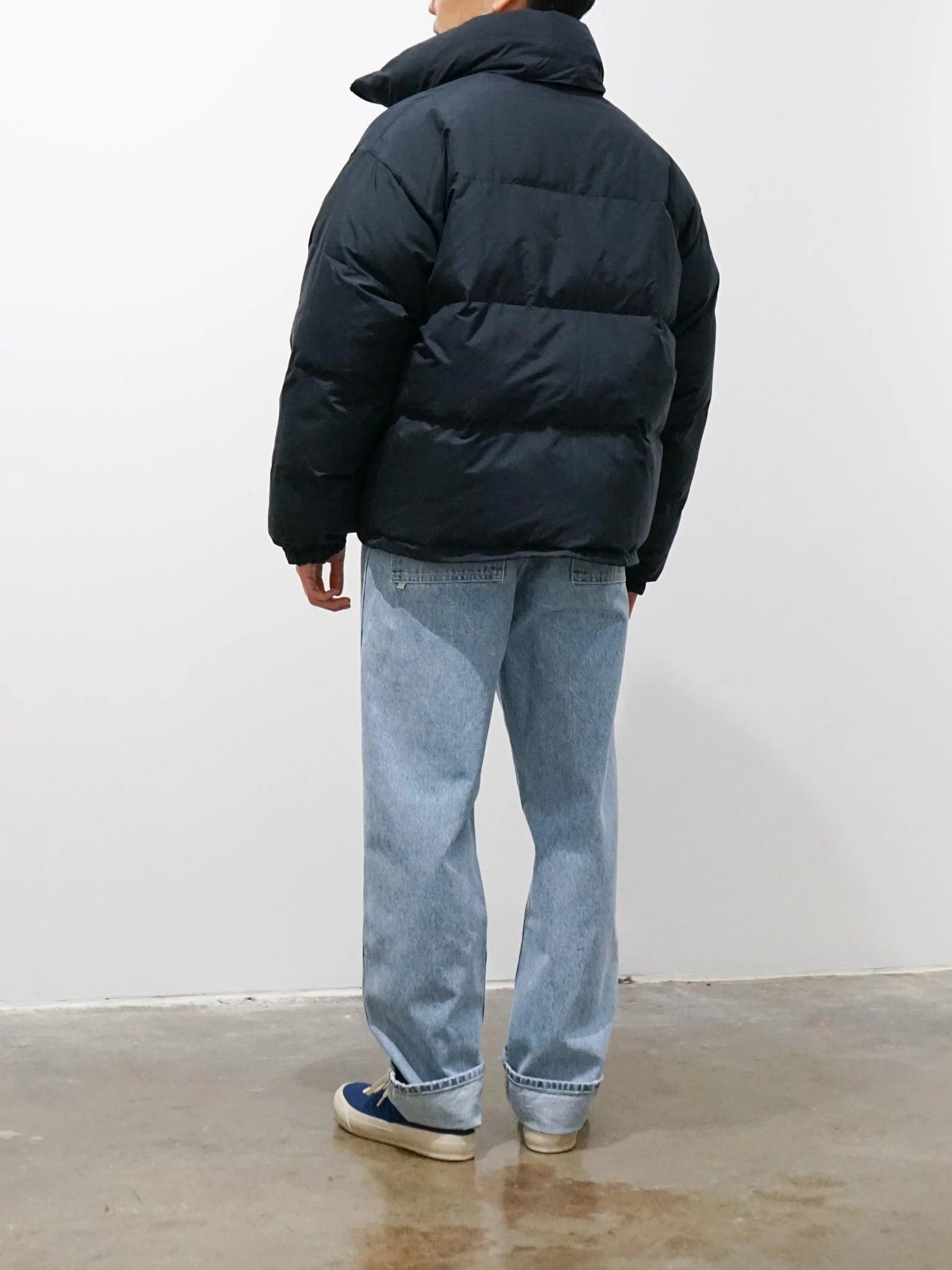 Namu Shop - Kaptain Sunshine Reversible Mont Blanc Puffer Down Jacket - Navy/Mint