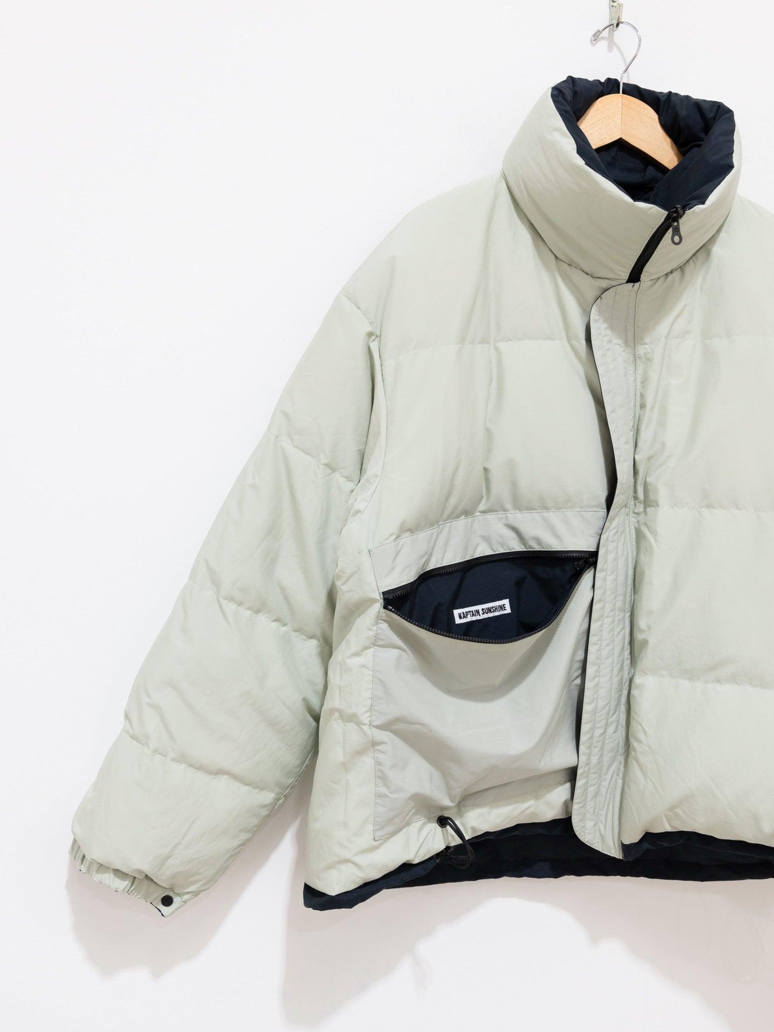Namu Shop - Kaptain Sunshine Reversible Mont Blanc Puffer Down Jacket - Navy/Mint