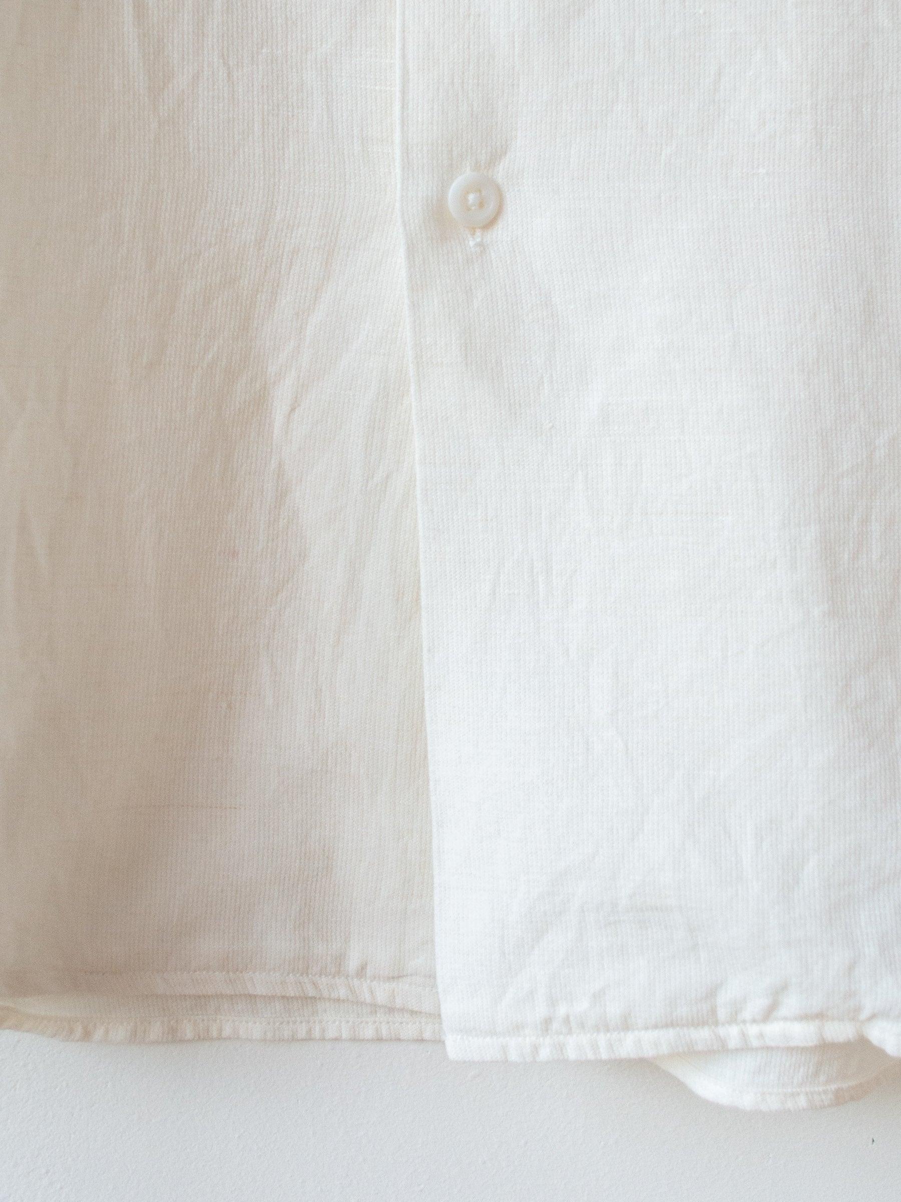 Namu Shop - Kaptain Sunshine Safari Mesh Open Collar SS Shirt- White