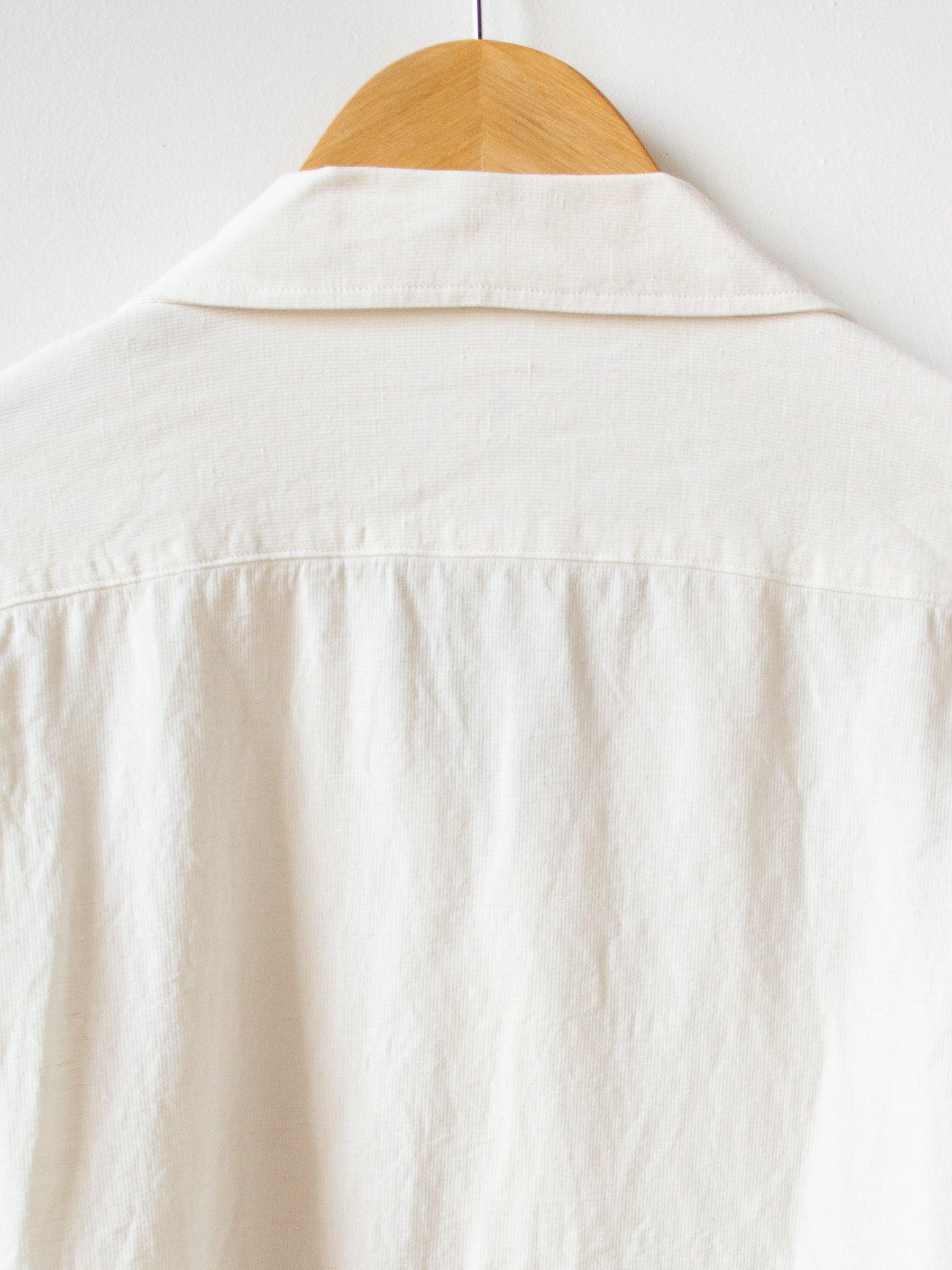 Namu Shop - Kaptain Sunshine Safari Mesh Open Collar SS Shirt- White