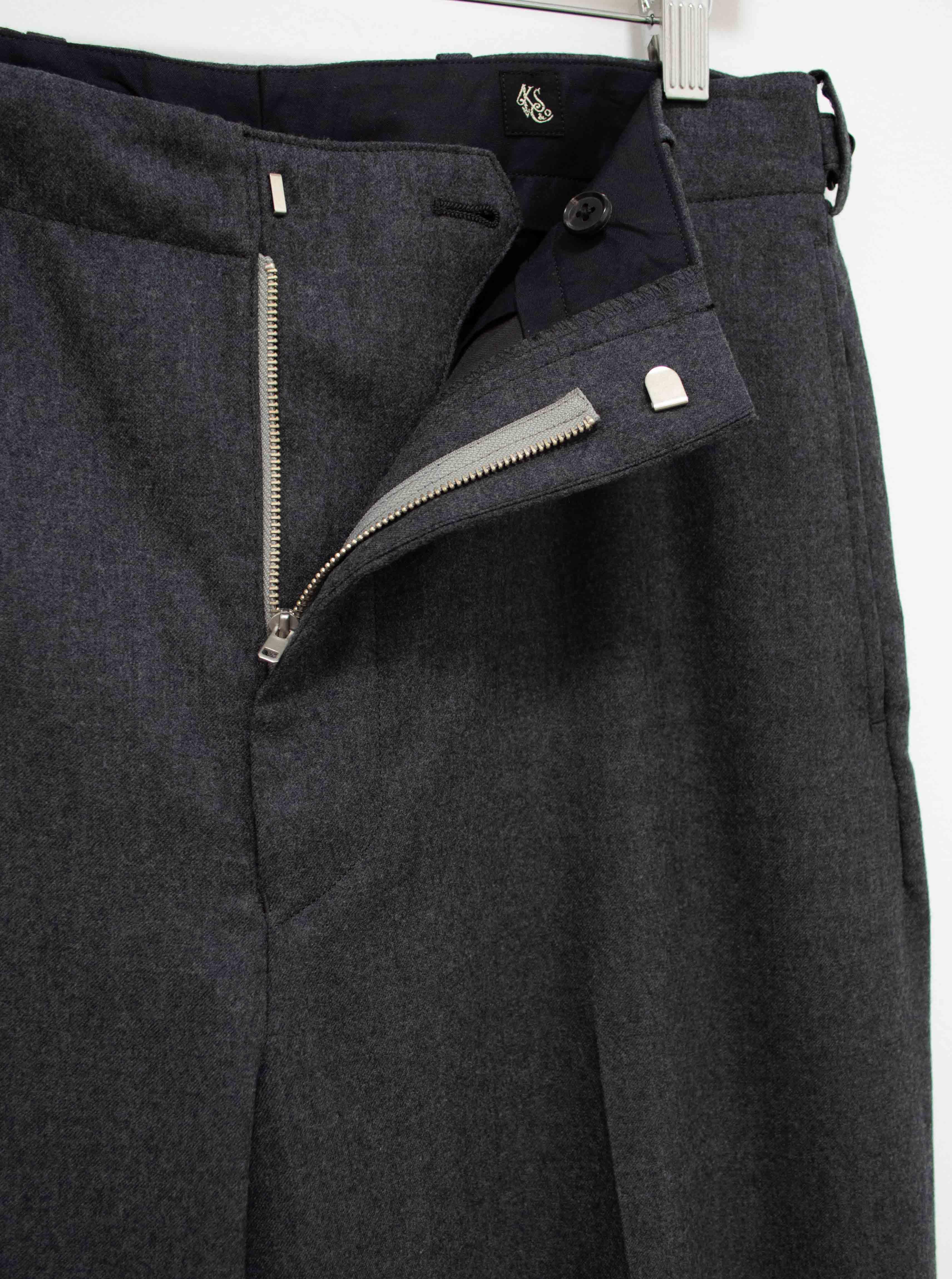 Namu Shop - Kaptain Sunshine Scottish Side-Seamless Trouser - Gray