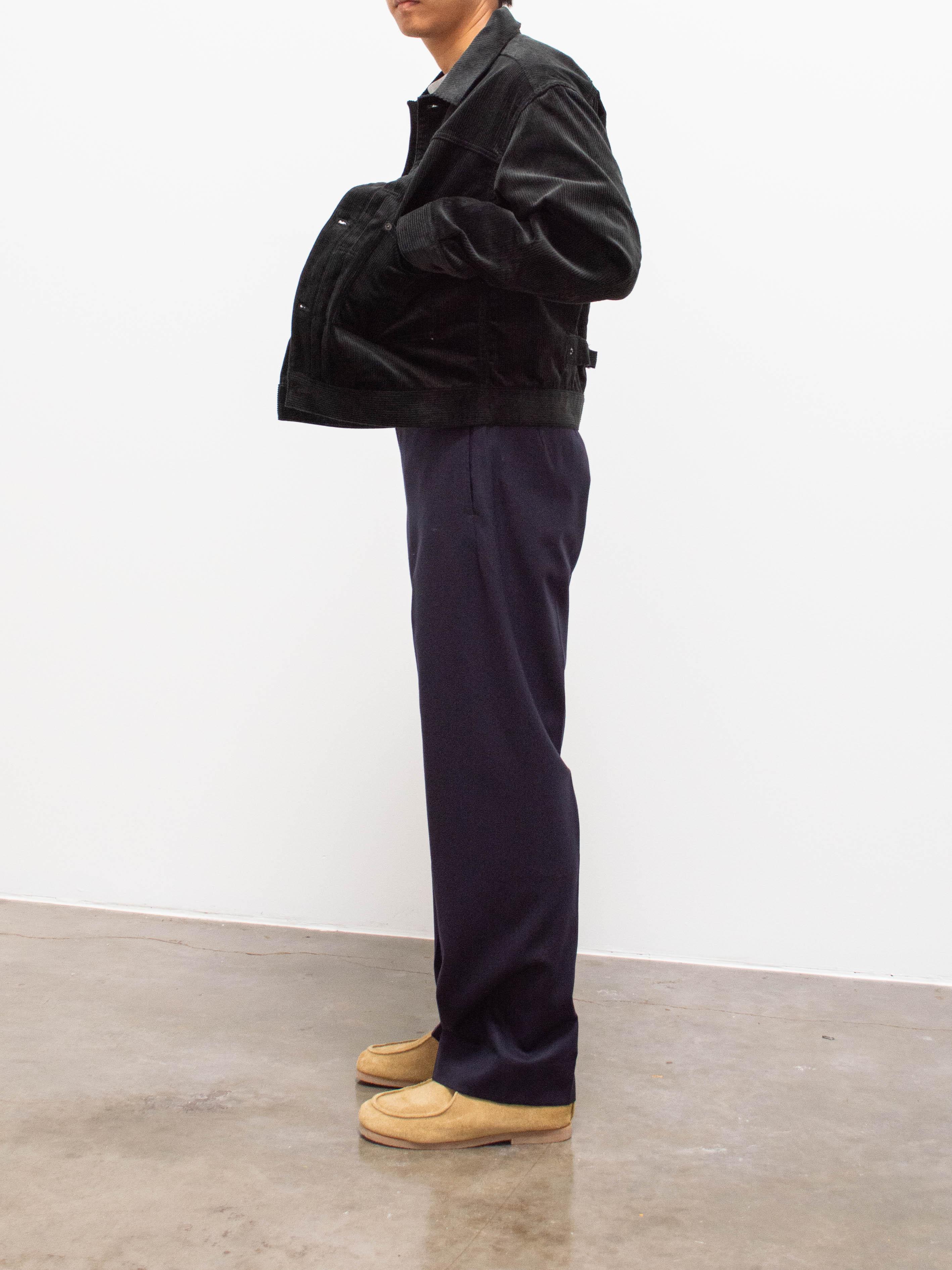 Namu Shop - Kaptain Sunshine Scottish Side Seamless Trouser - Navy