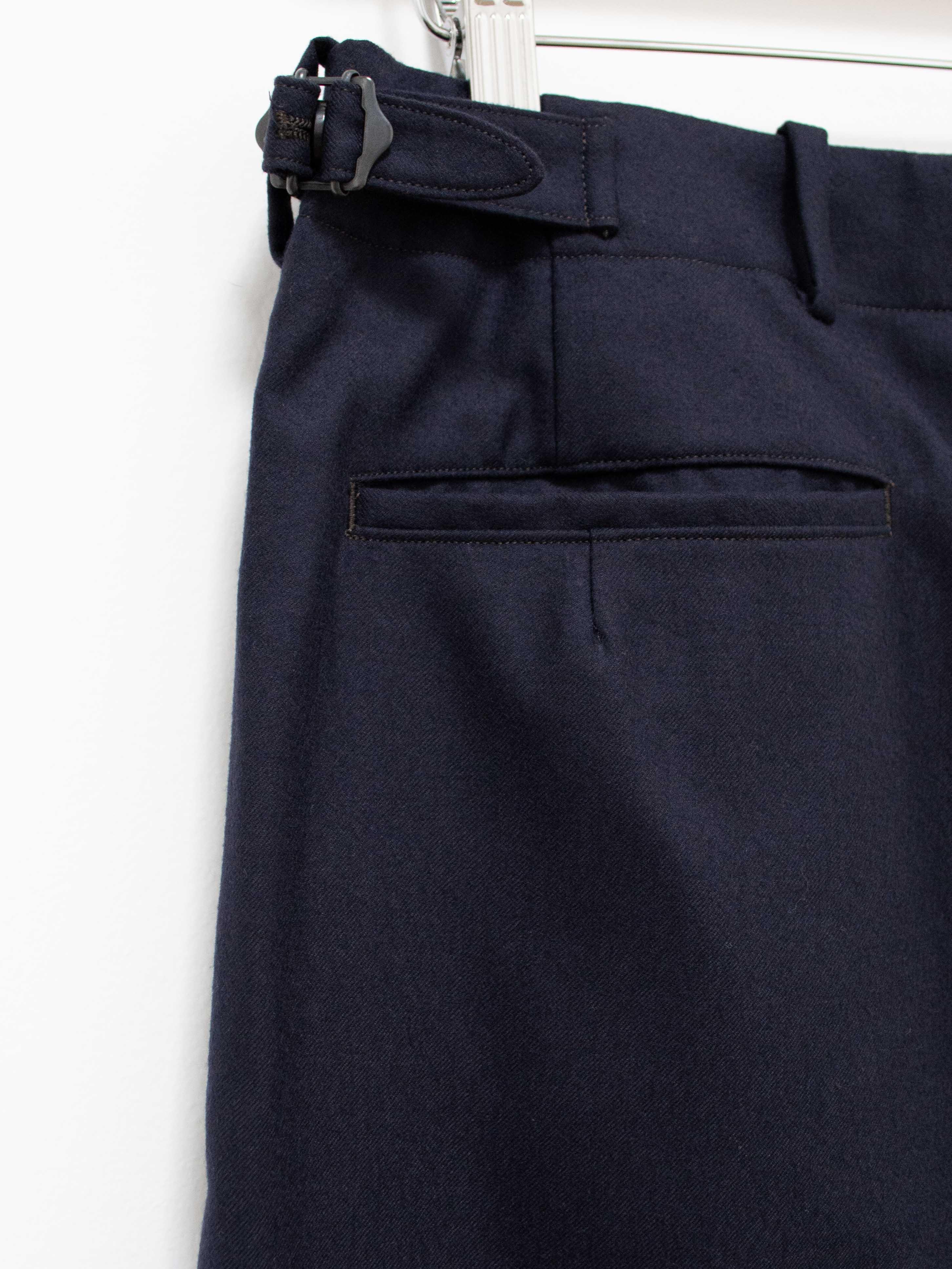 Namu Shop - Kaptain Sunshine Scottish Side Seamless Trouser - Navy