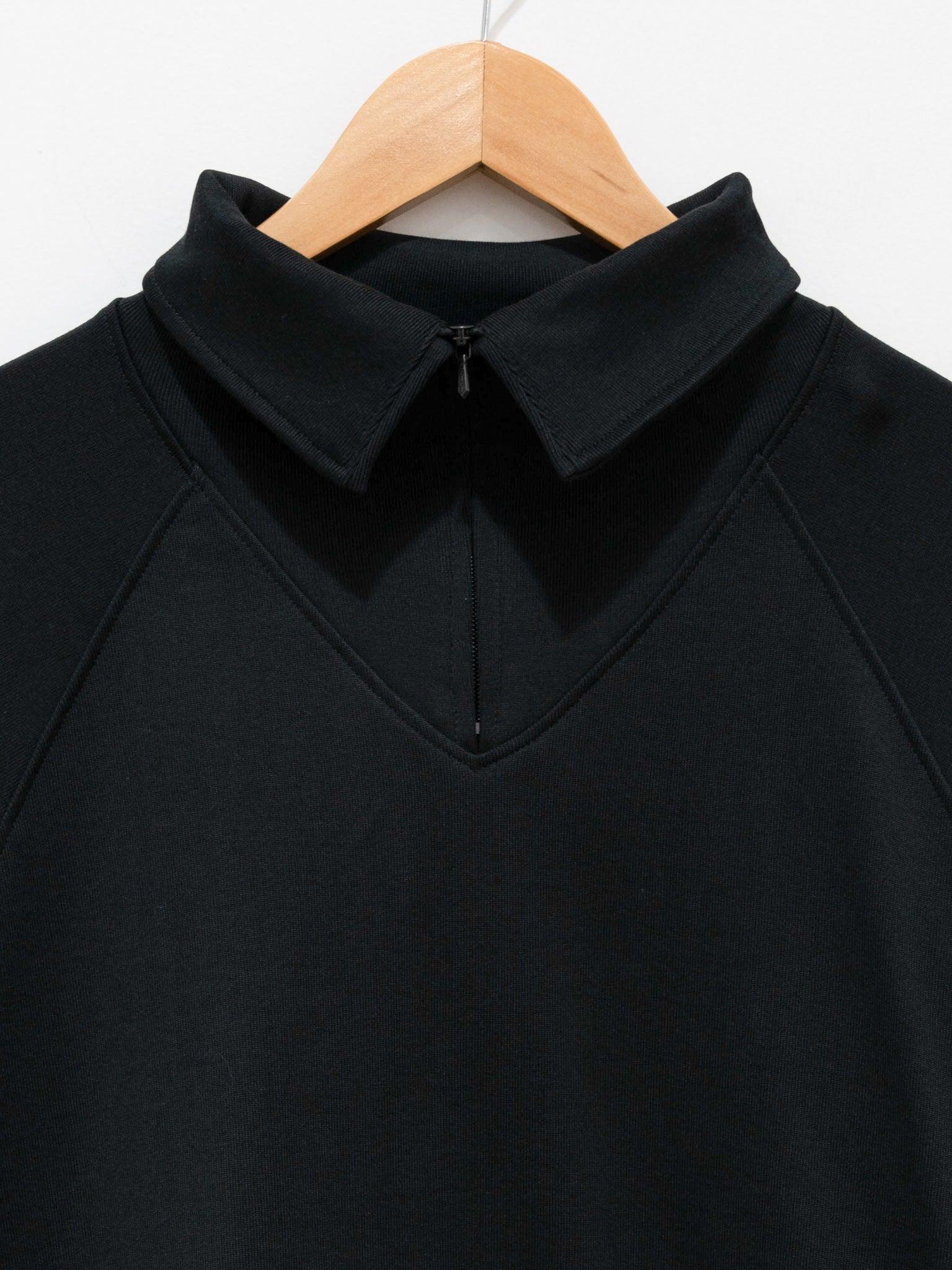 Namu Shop - Kaptain Sunshine Sea Island Cotton Sweat Halfzip Pullover - Black