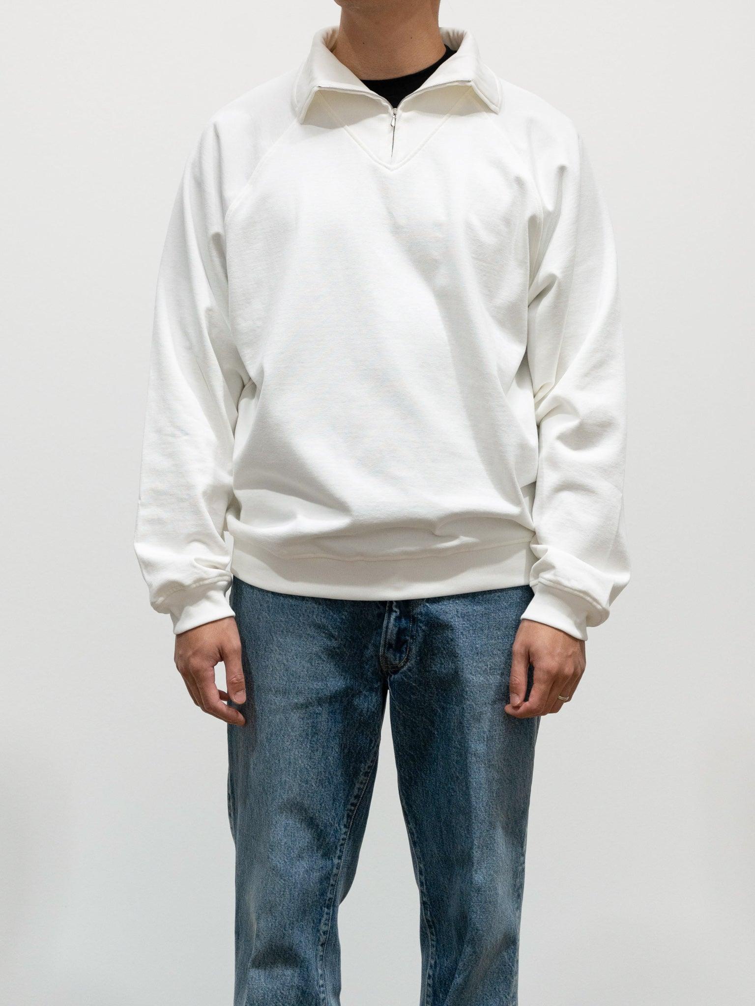 Namu Shop - Kaptain Sunshine Sea Island Cotton Sweat Halfzip Pullover - Black