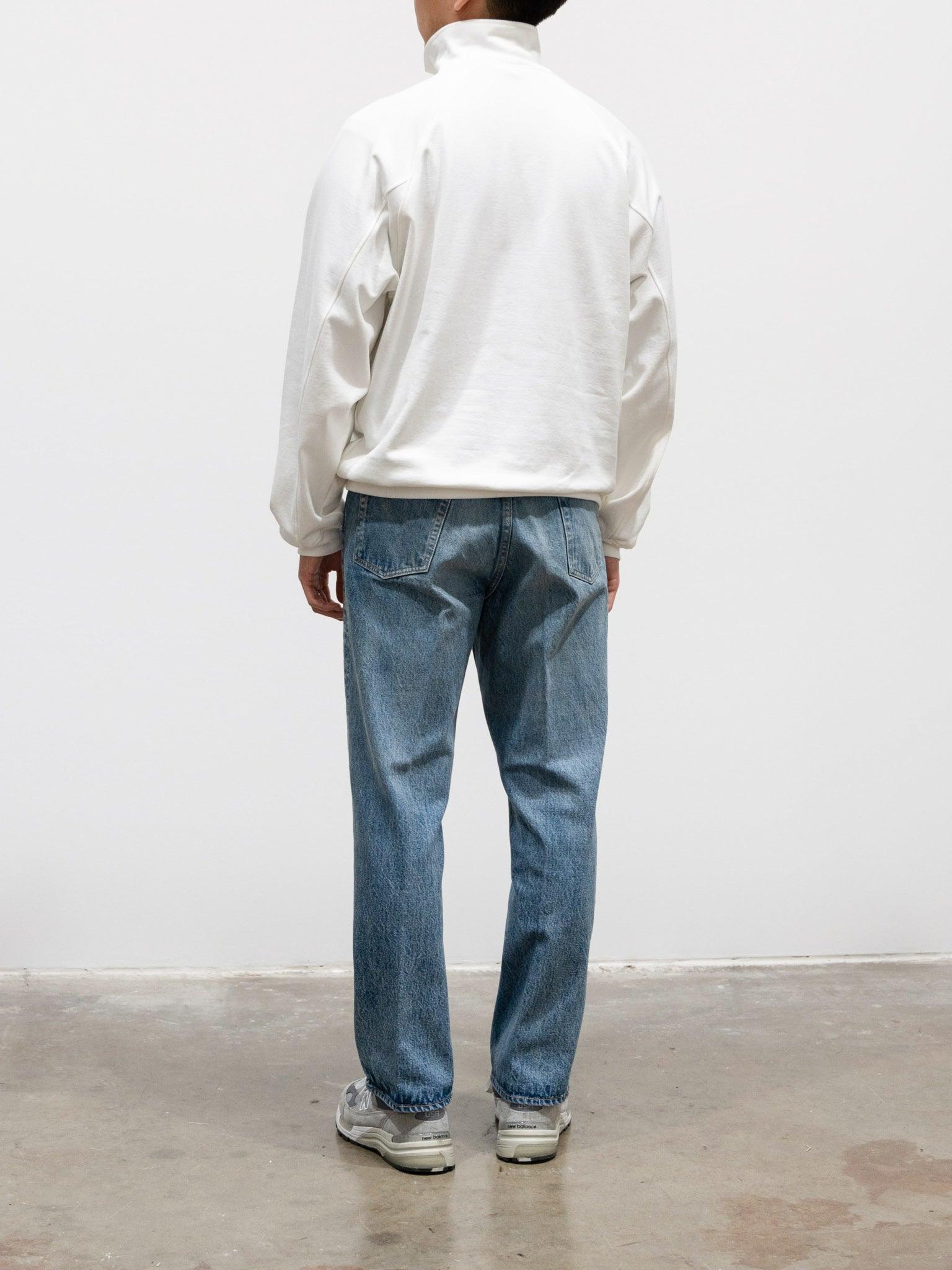 Namu Shop - Kaptain Sunshine Sea Island Cotton Sweat Halfzip Pullover - White