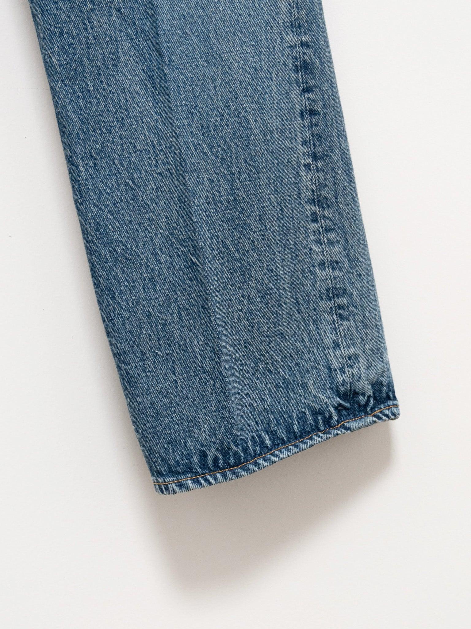 Namu Shop - Kaptain Sunshine Skateshoe Cut Denim Pants - Indigo Vintage Wash