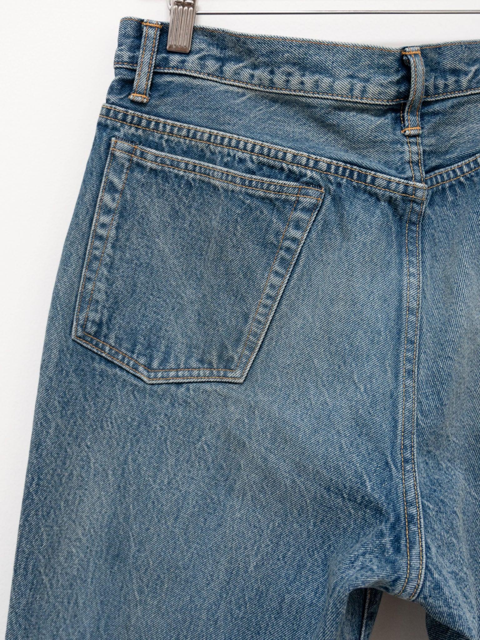 Namu Shop - Kaptain Sunshine Skateshoe Cut Denim Pants - Indigo Vintage Wash