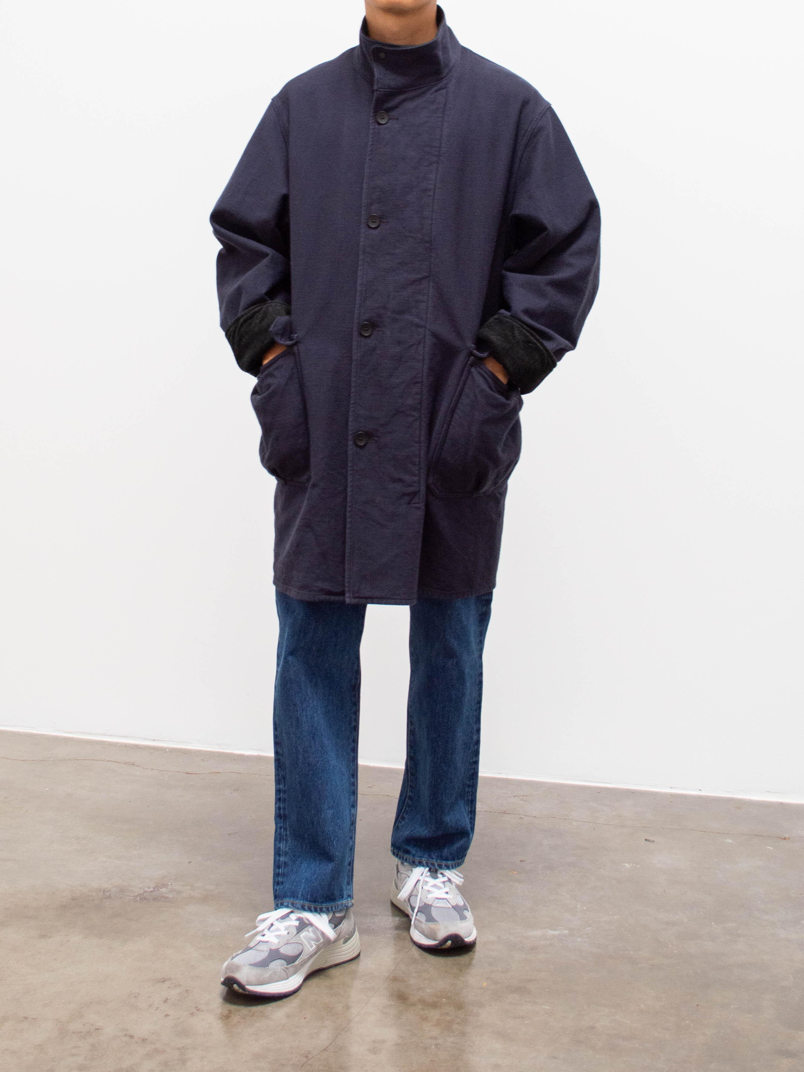 Namu Shop - Kaptain Sunshine Stand Collar Coat - Navy