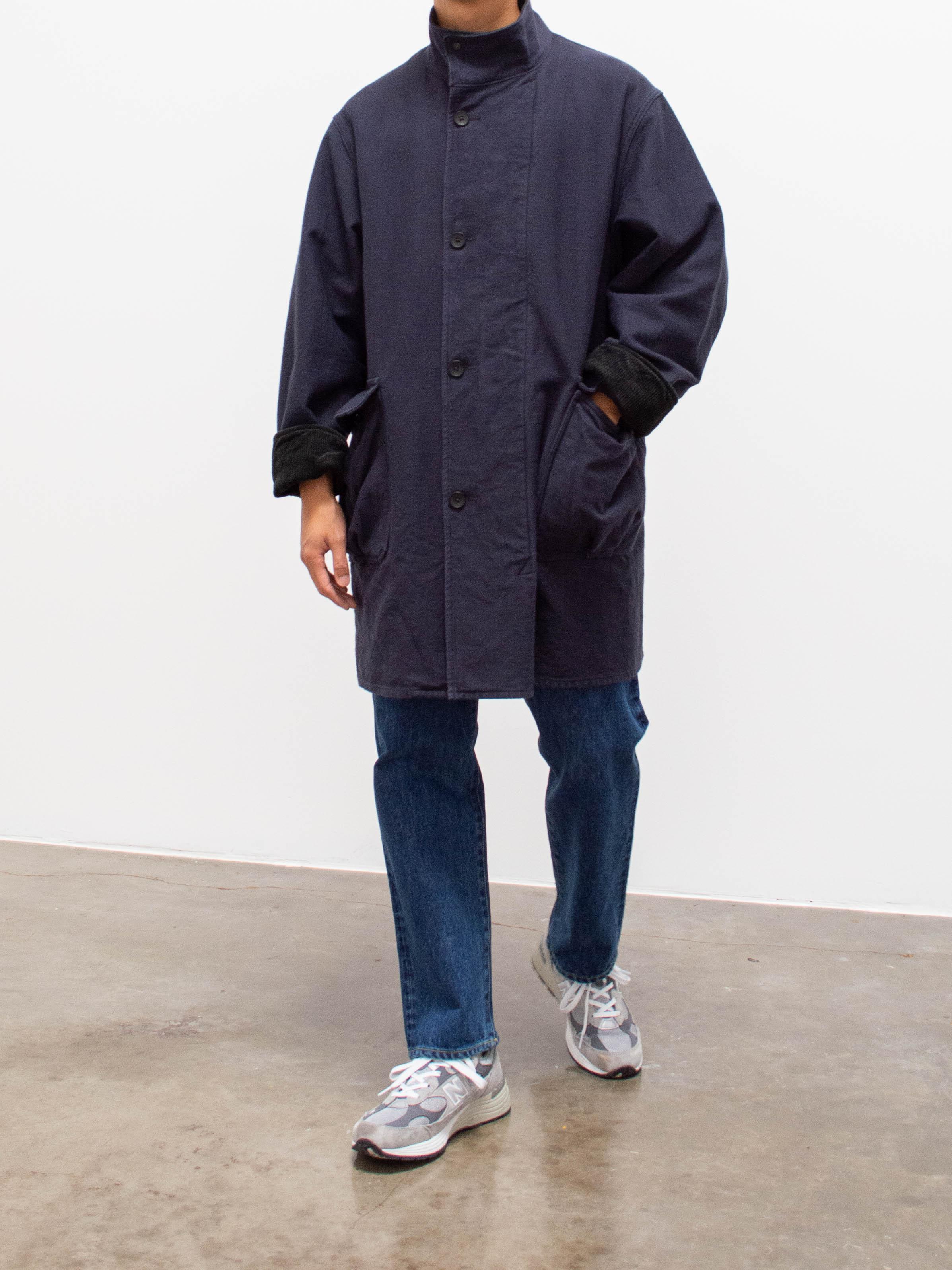 Namu Shop - Kaptain Sunshine Stand Collar Coat - Navy
