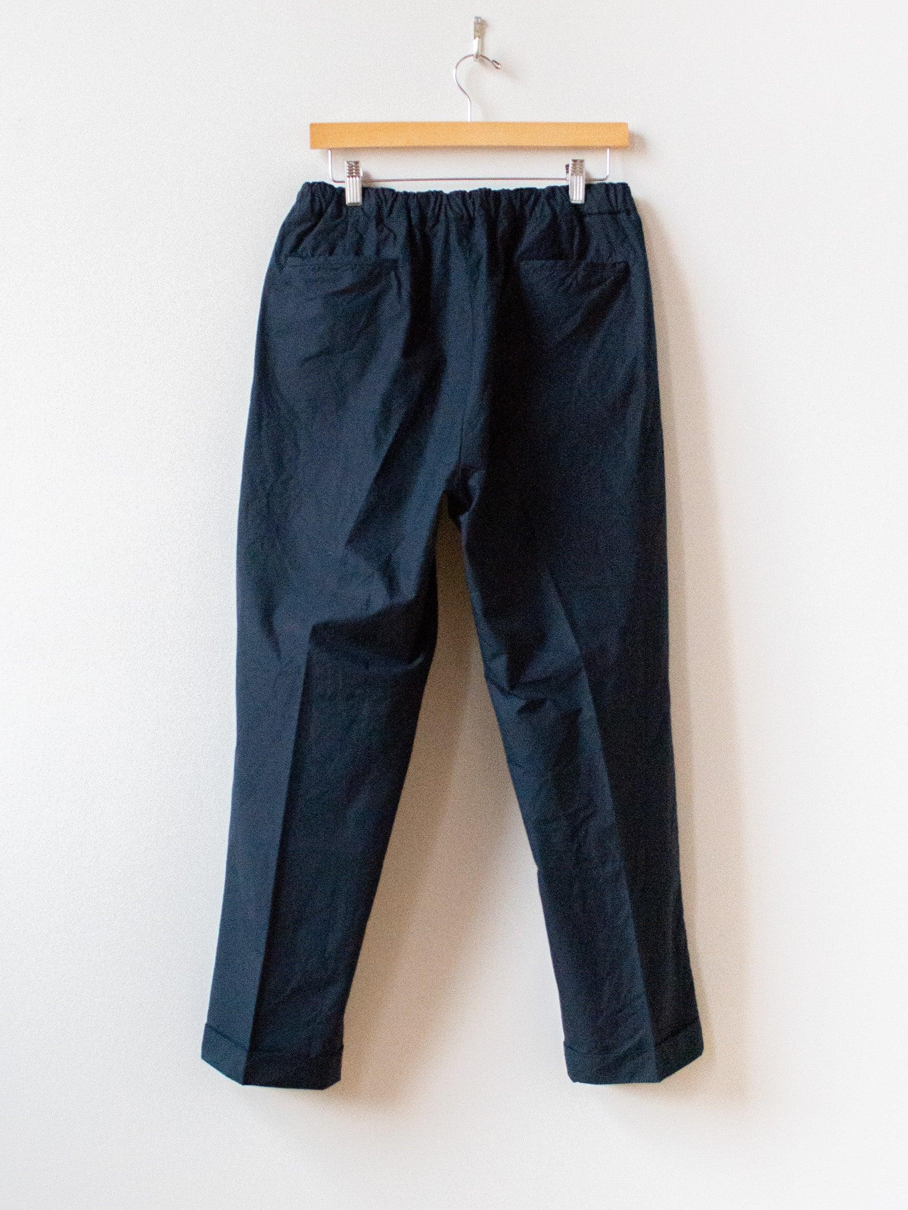 Namu Shop - Kaptain Sunshine Super Hi-count Cotton Poplin Easy Trousers - Navy
