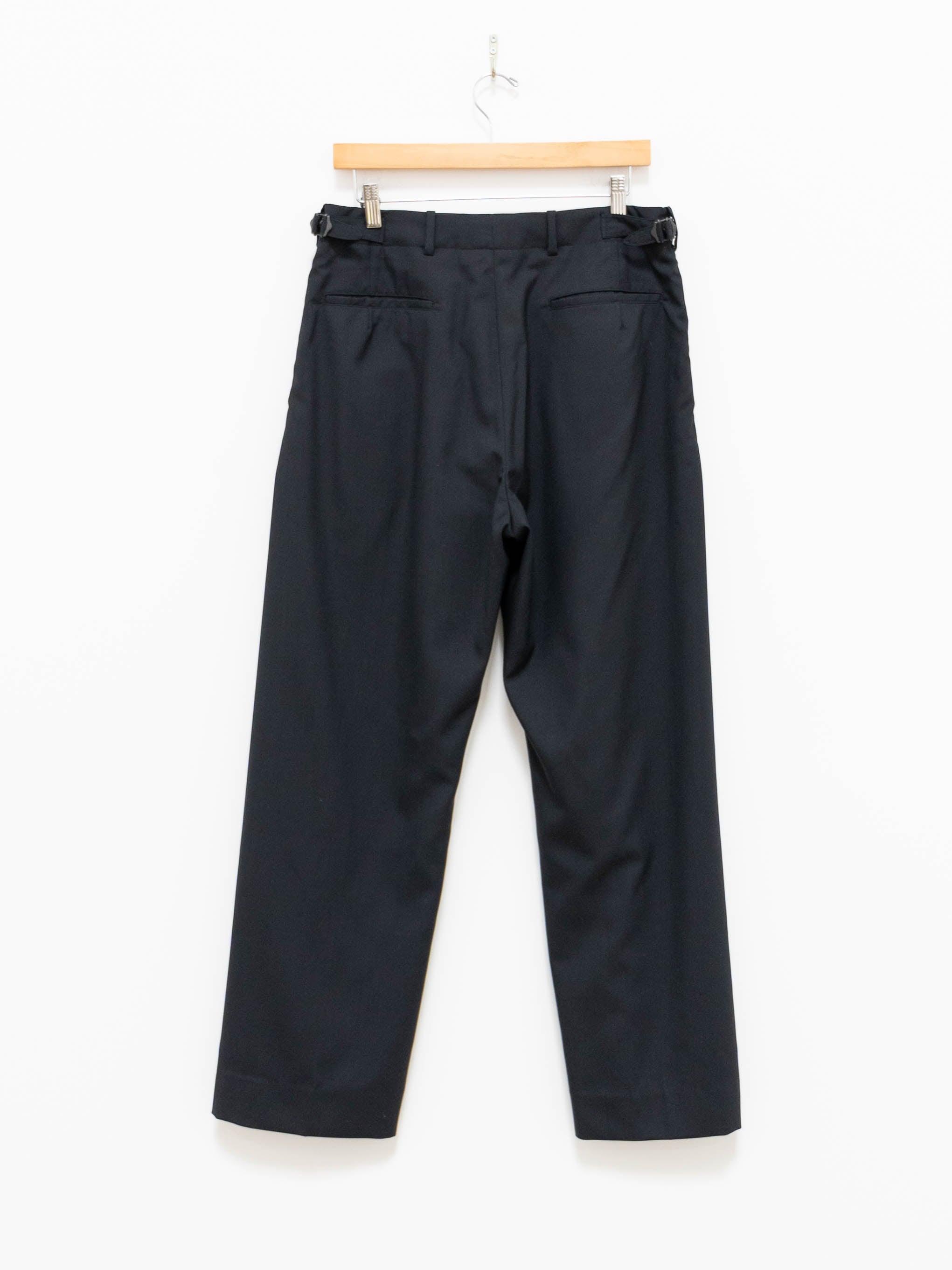 Namu Shop - Kaptain Sunshine Washable Fine Wool Side-Seamless Trouser - Navy