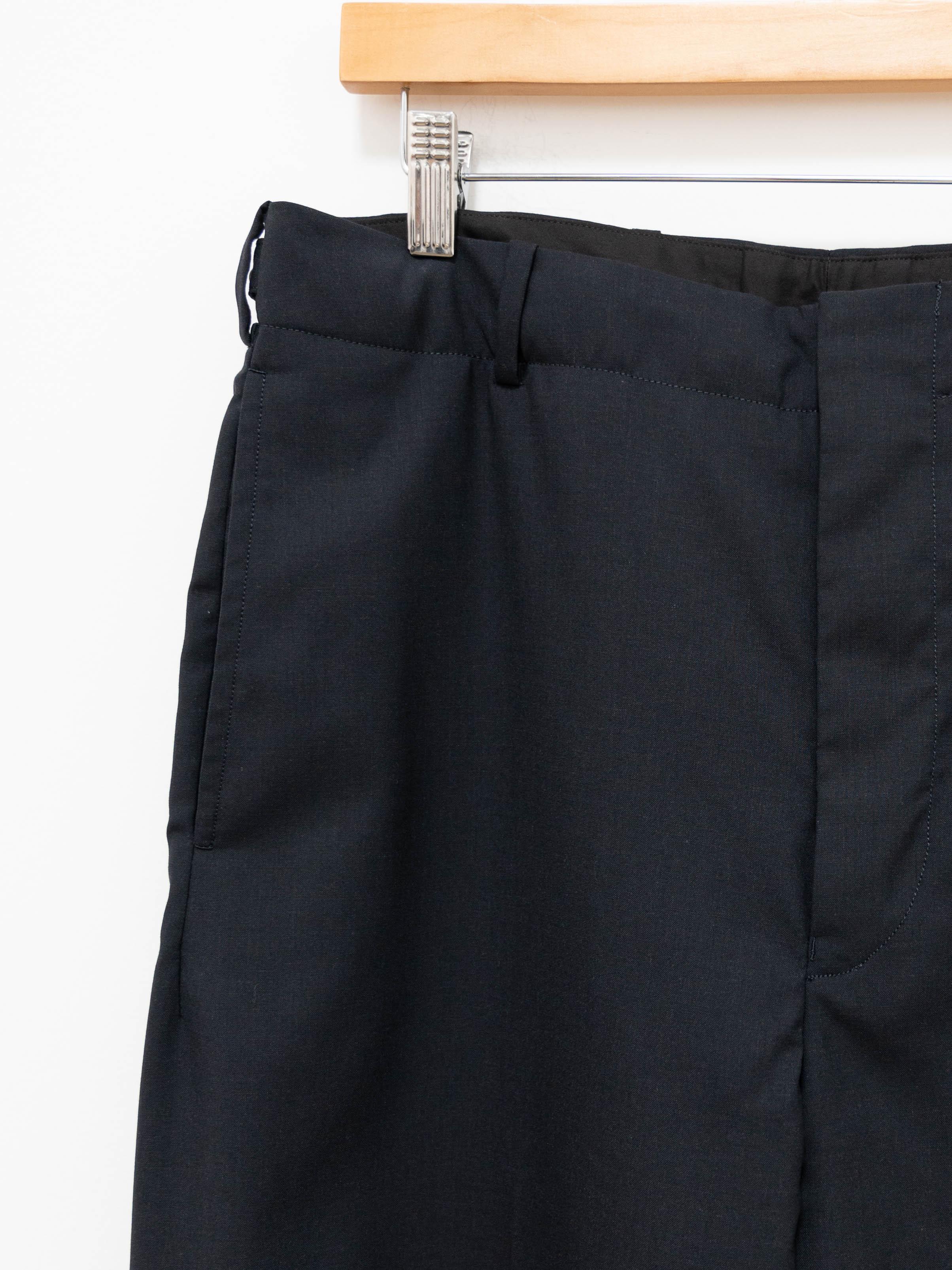 Namu Shop - Kaptain Sunshine Washable Fine Wool Side-Seamless Trouser - Navy