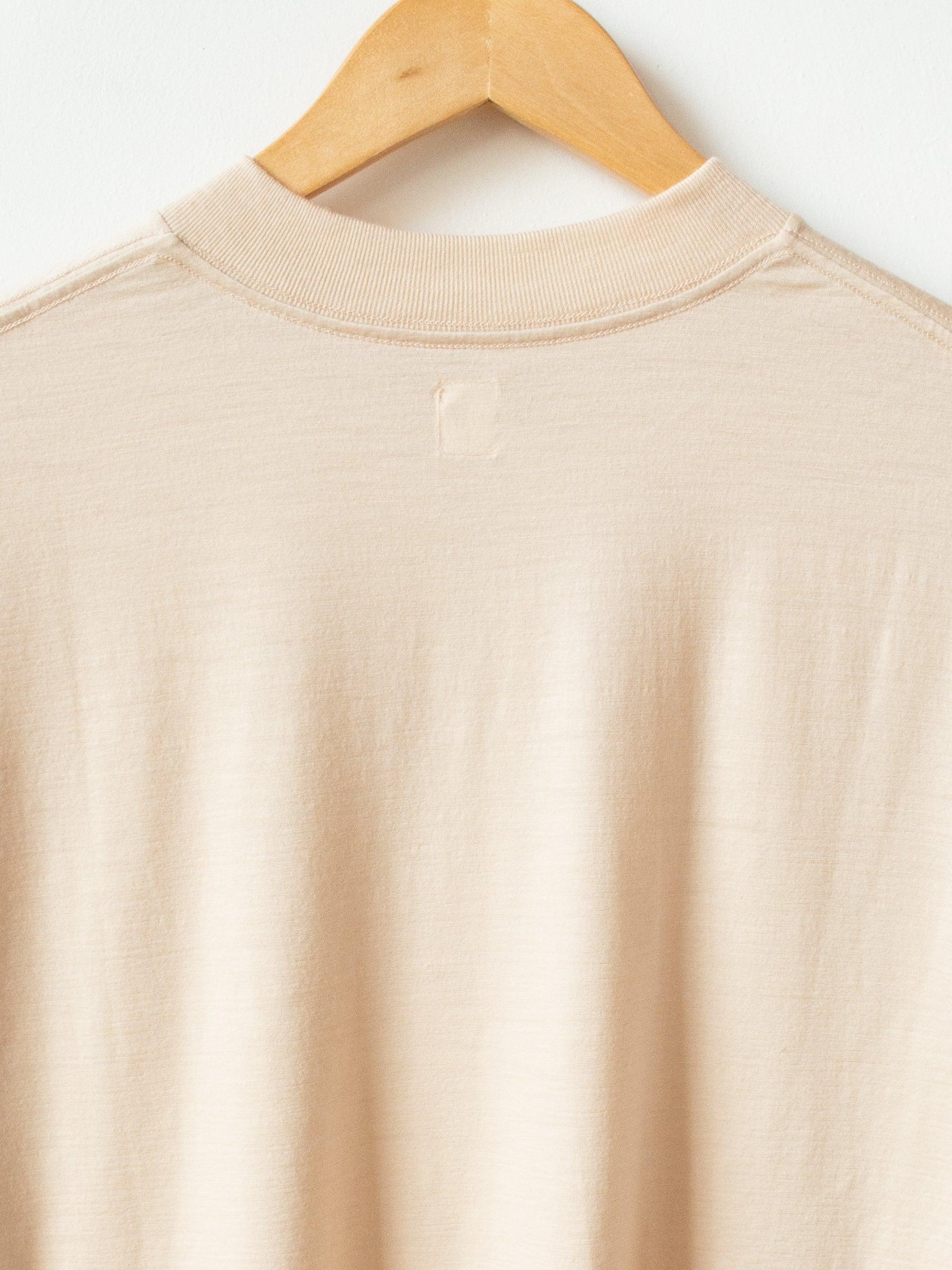 Namu Shop - Kaptain Sunshine Washable Merino Wool Crewneck Tee - Beige