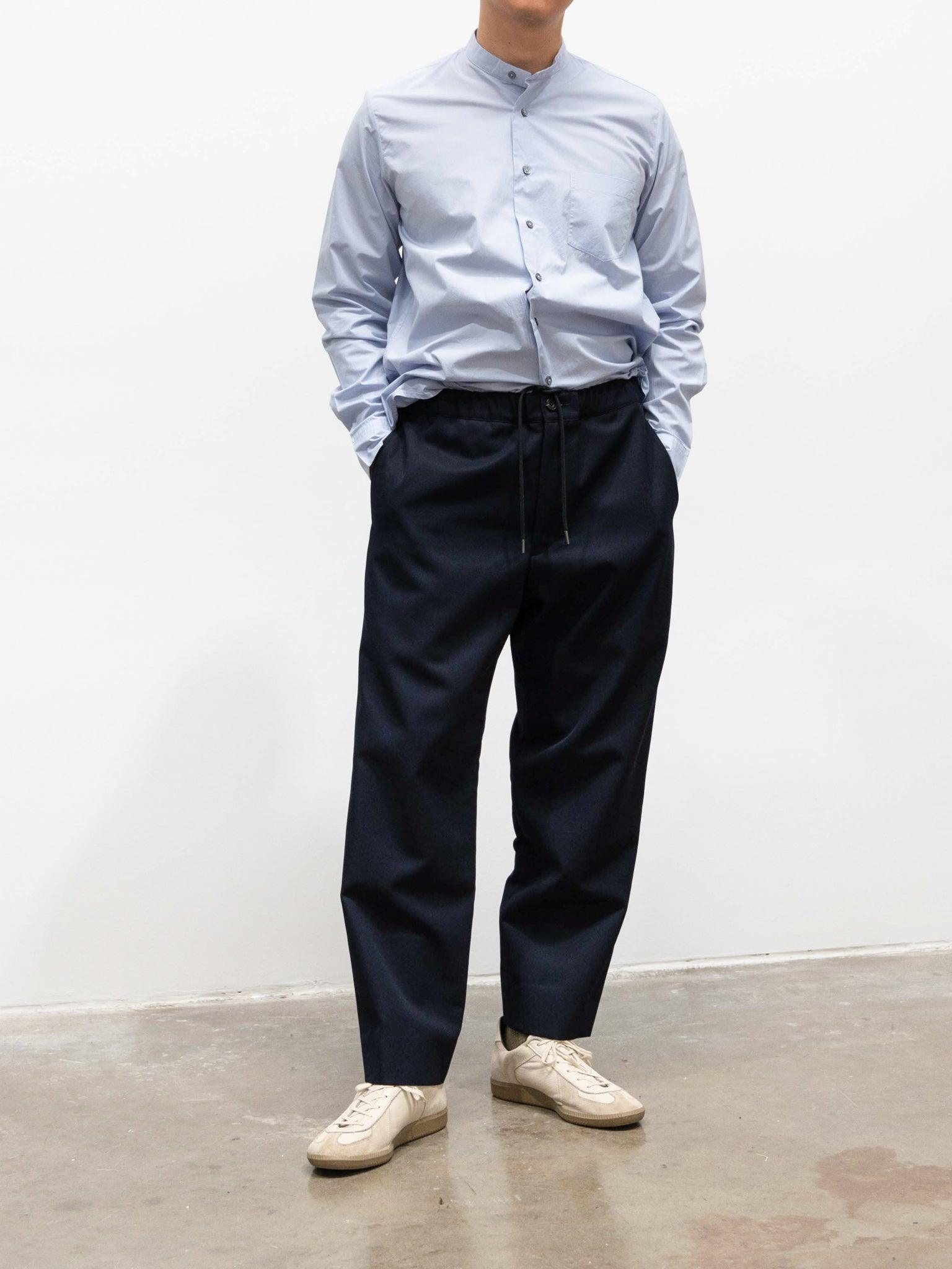Namu Shop - Kaptain Sunshine Wool Easy Slacks - Navy