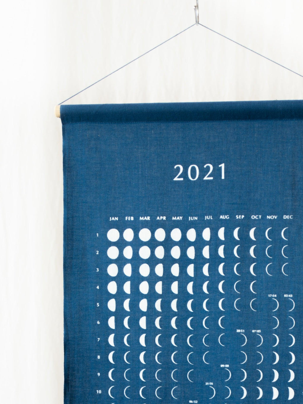 Namu Shop - Litmus Indigo-dyed Moon Calendar