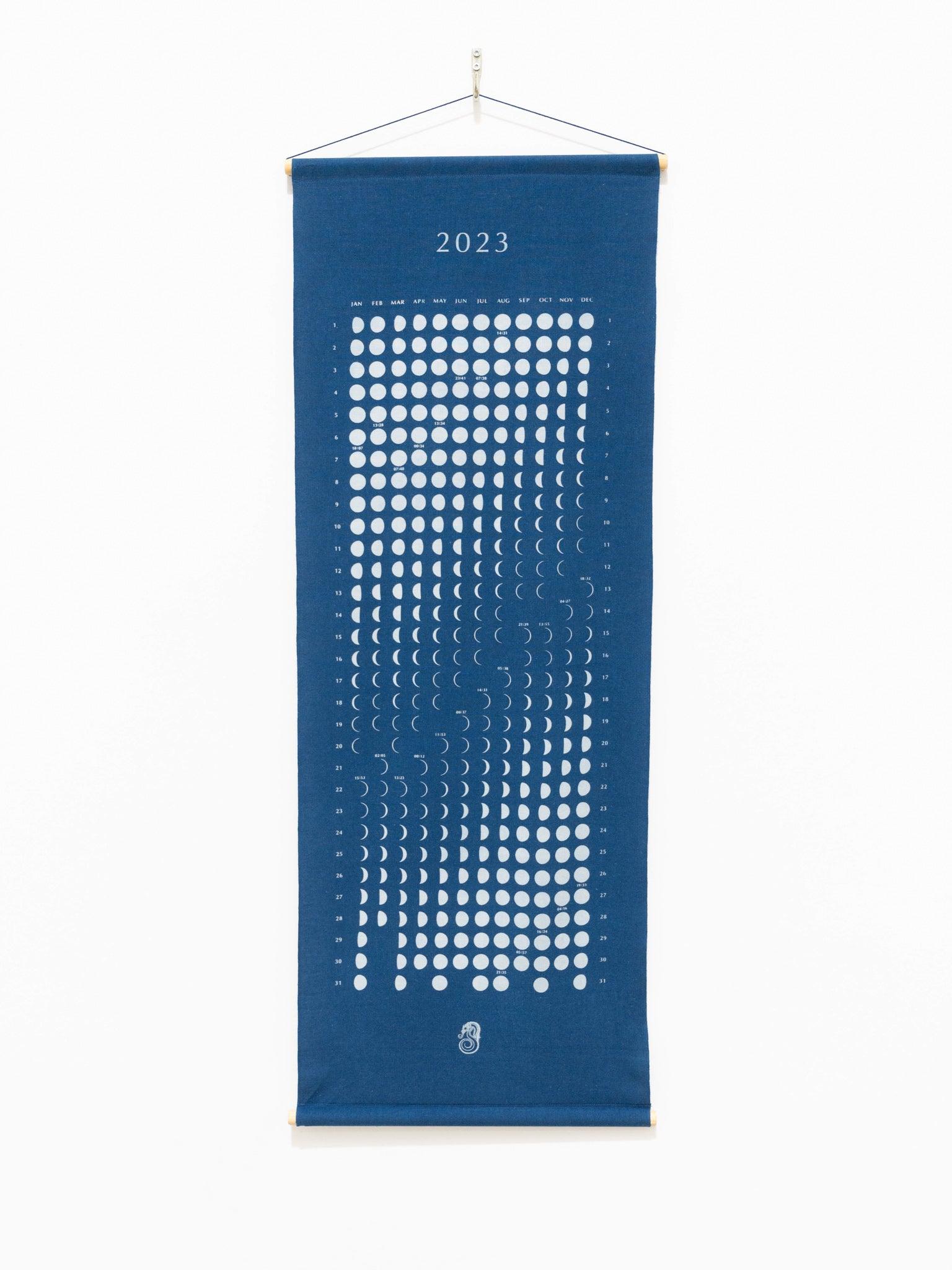 Namu Shop - Litmus Indigo-dyed Moon Calendar 2023