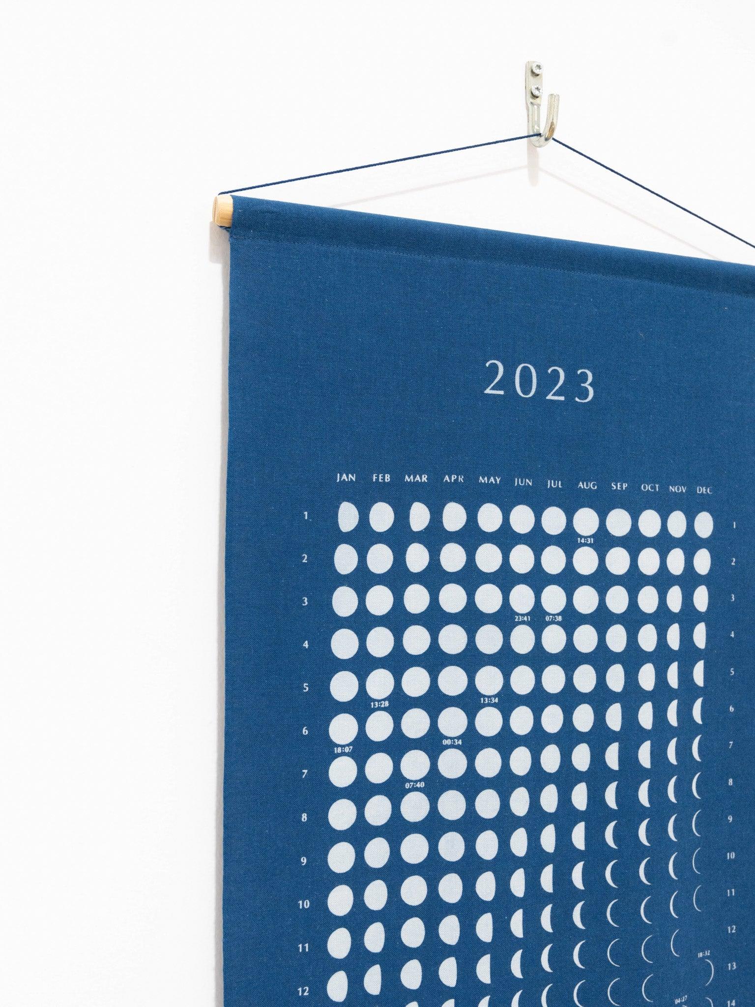 Namu Shop - Litmus Indigo-dyed Moon Calendar 2023