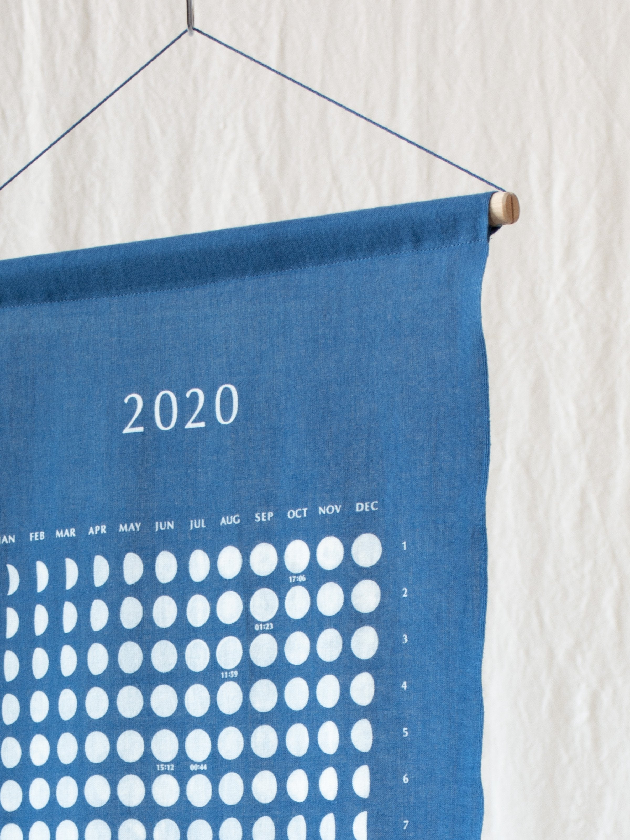 Namu Shop - Litmus Indigo-dyed Moon Calendar