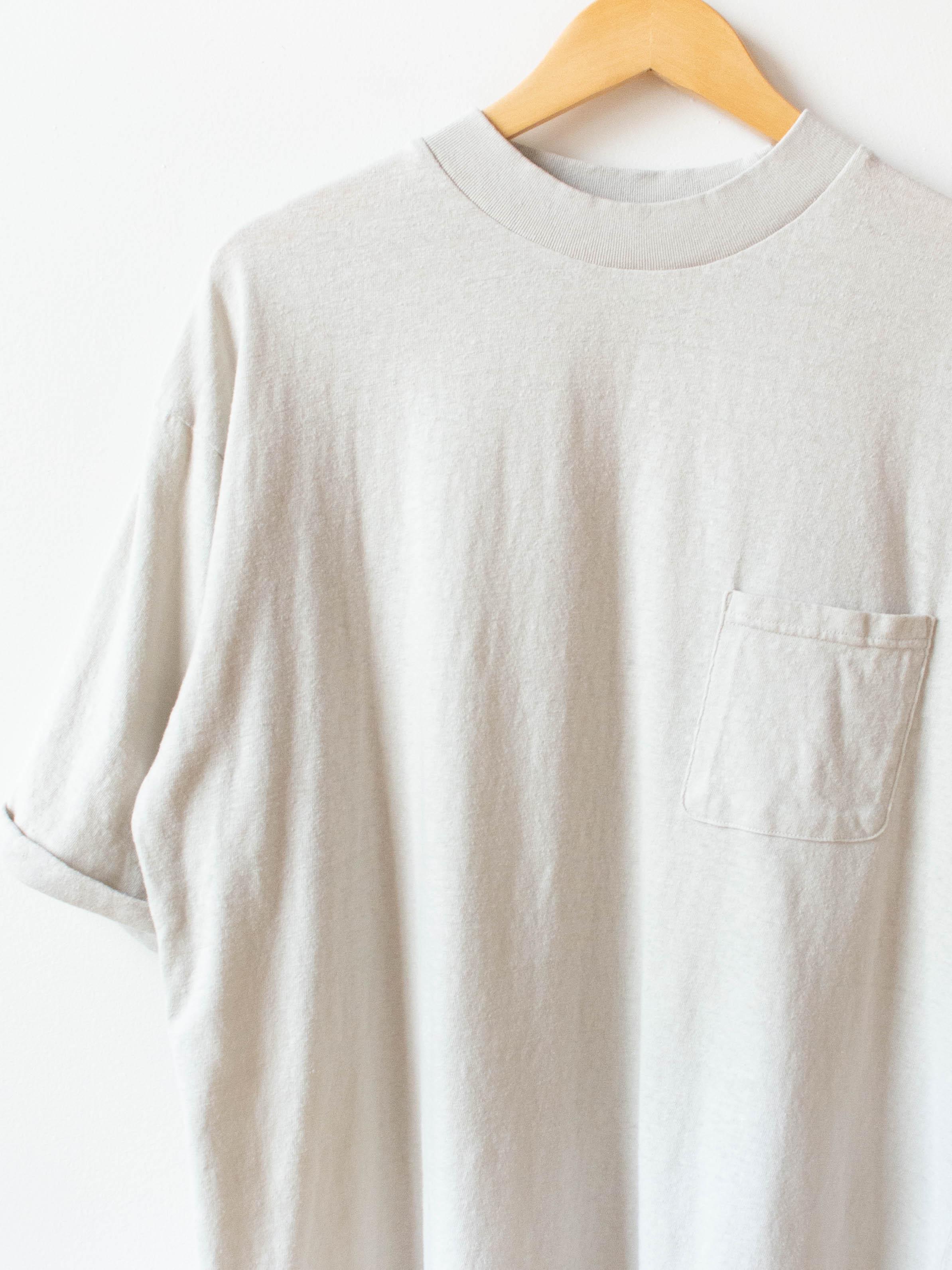 Namu Shop - Maillot Air Rafie Roll Up S/S Pocket Tee - Light Gray