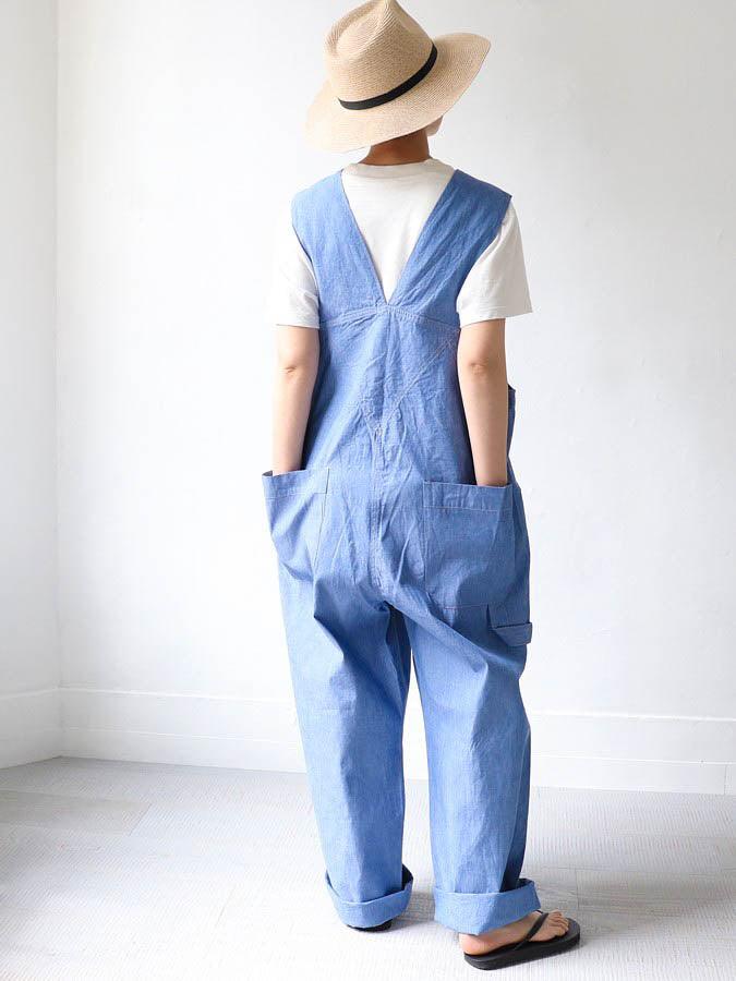 Namu Shop - Maillot Dungaree Overalls - Light Indigo