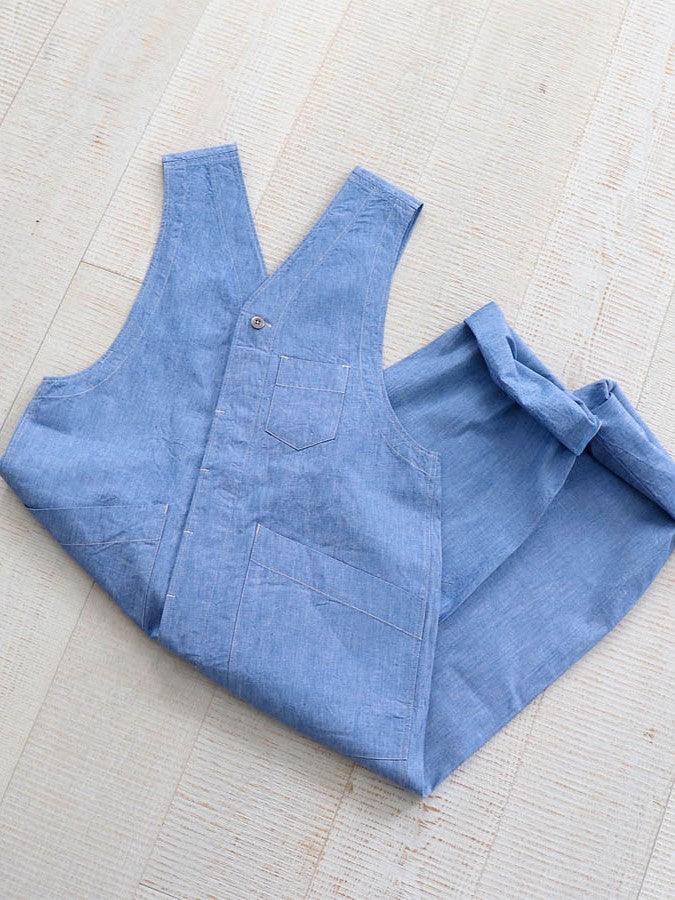 Namu Shop - Maillot Dungaree Overalls - Light Indigo