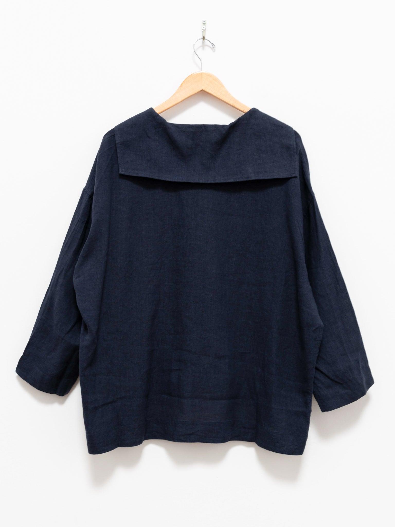 Namu Shop - Maillot French Linen Sailor Shirt - Navy