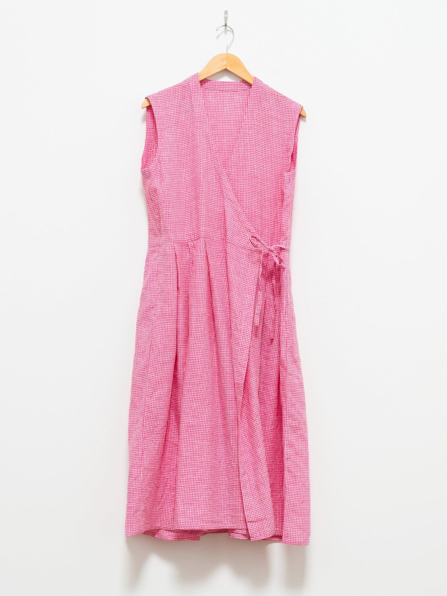 Namu Shop - Maillot Linen Cache Coeur Dress - Pink Check