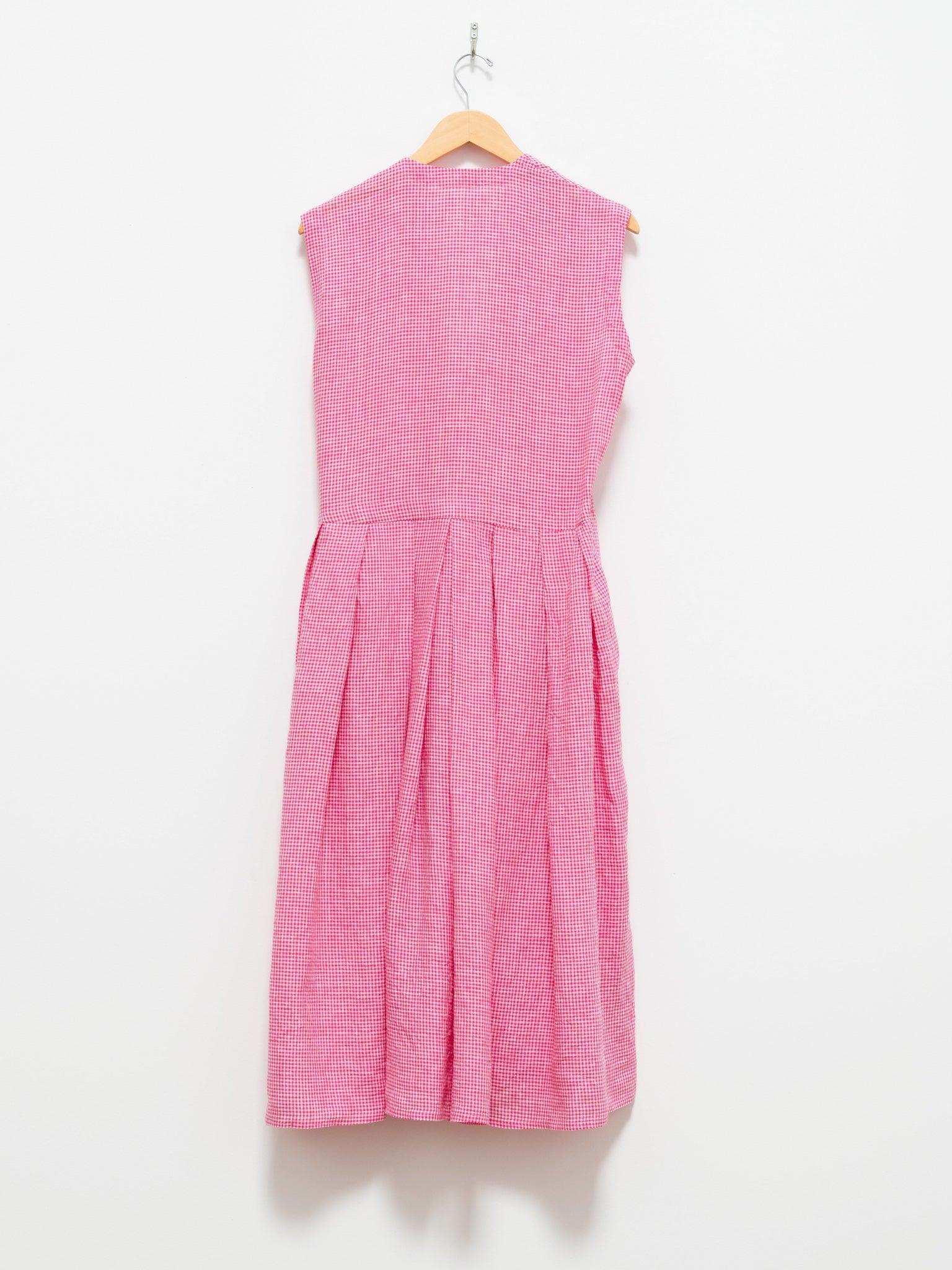 Namu Shop - Maillot Linen Cache Coeur Dress - Pink Check