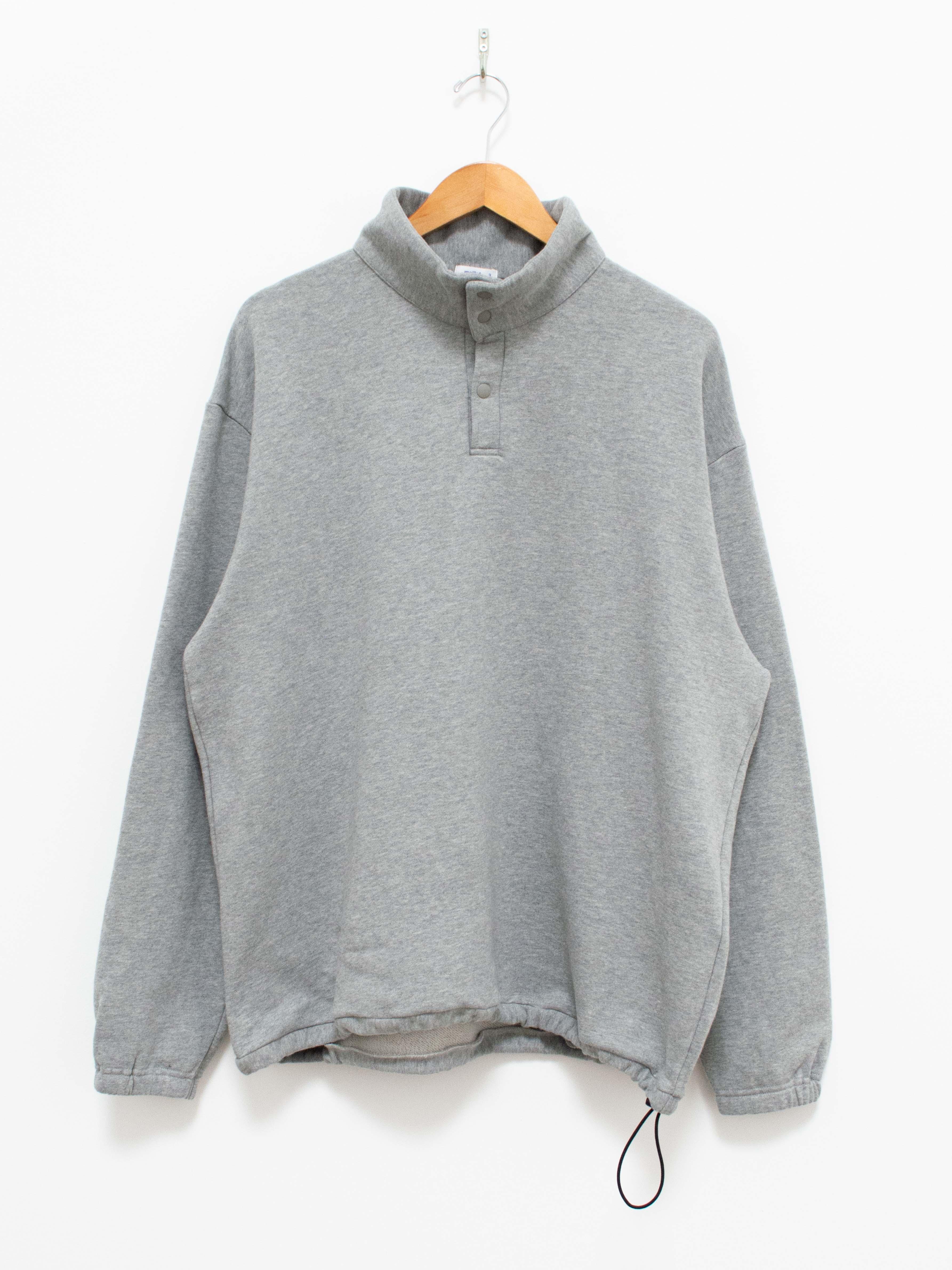 Namu Shop - Maillot Snap Henley Sweat Trainer - Gray