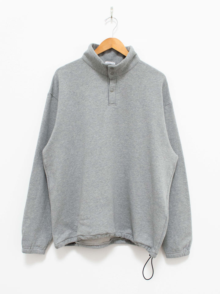 Namu Shop - Maillot Snap Henley Sweat Trainer - Gray