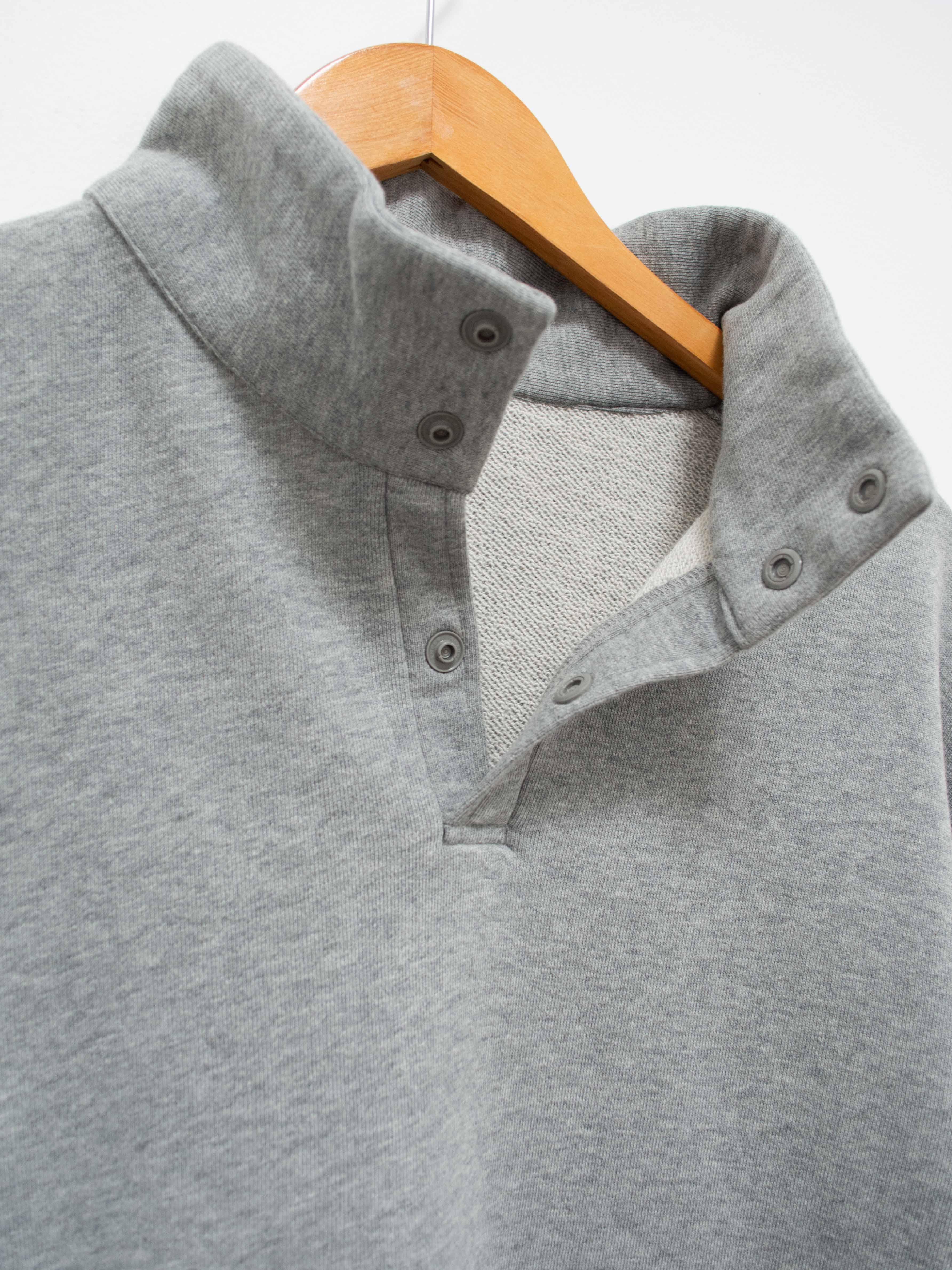 Namu Shop - Maillot Snap Henley Sweat Trainer - Gray