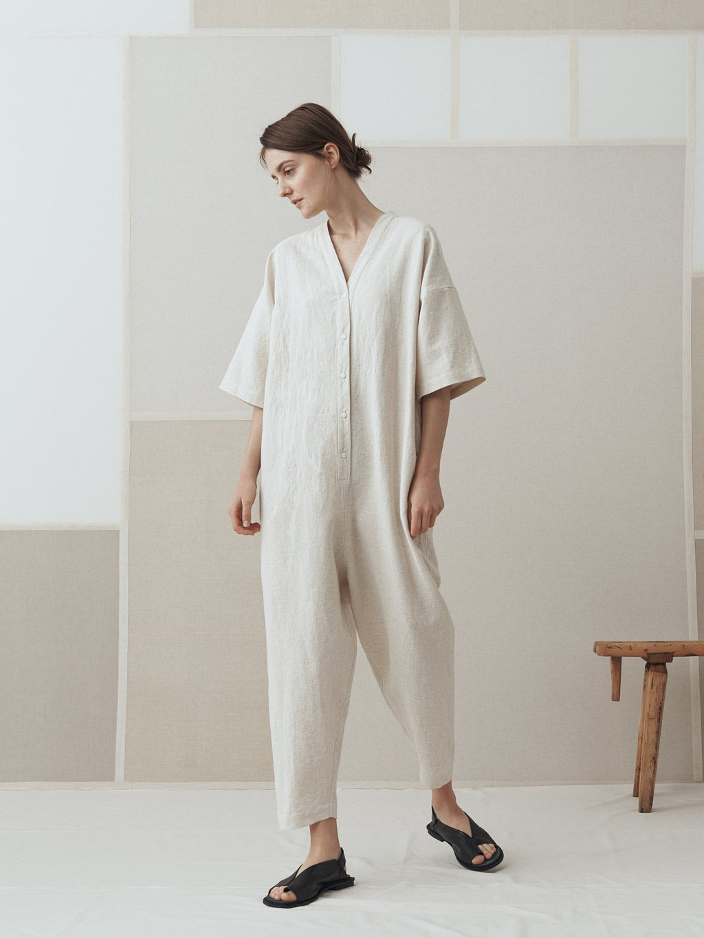 Namu Shop - muku Li / Co Jumpsuit in Beige