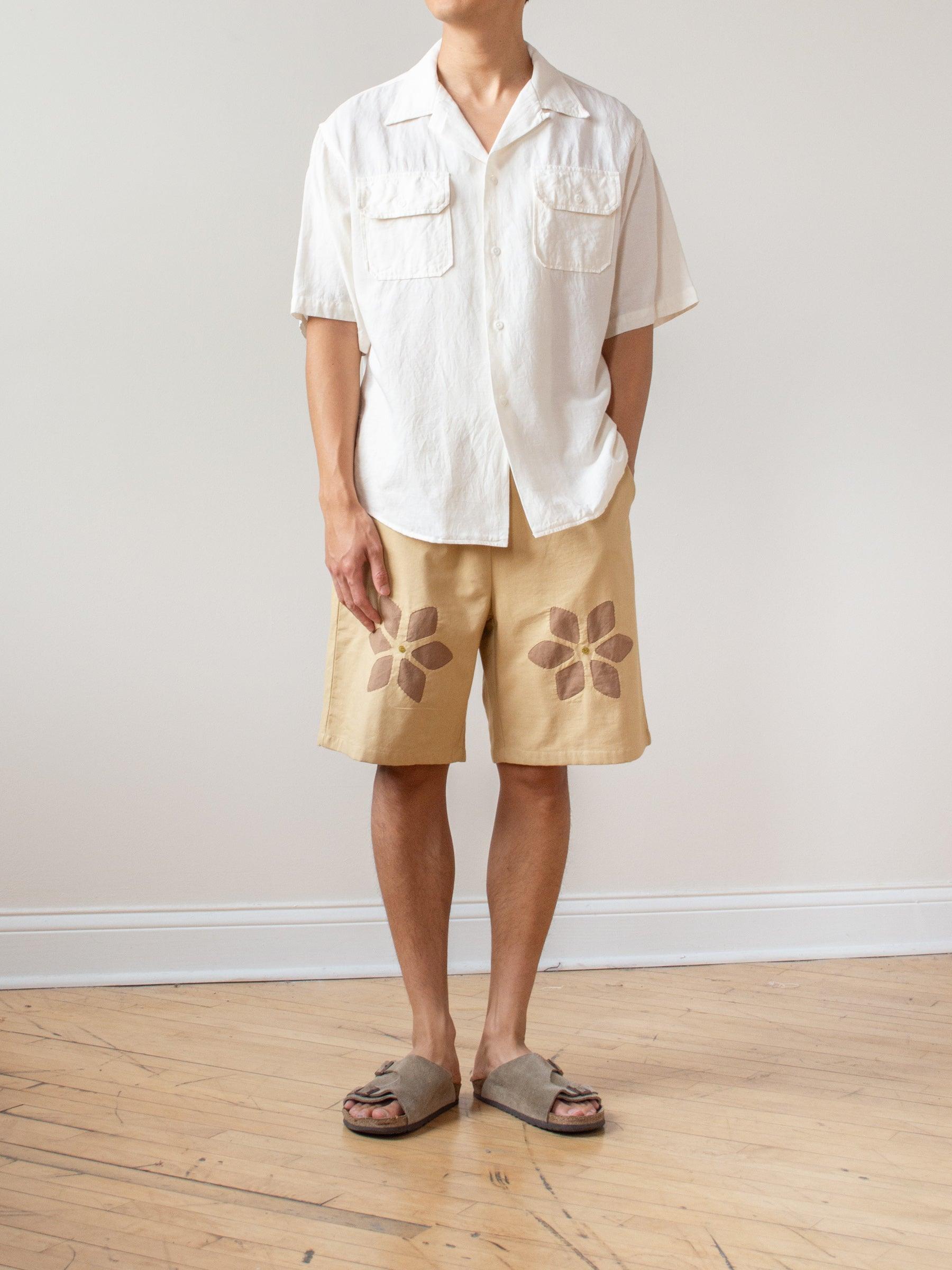 Namu Shop - Niche Flower Cut Work Shorts