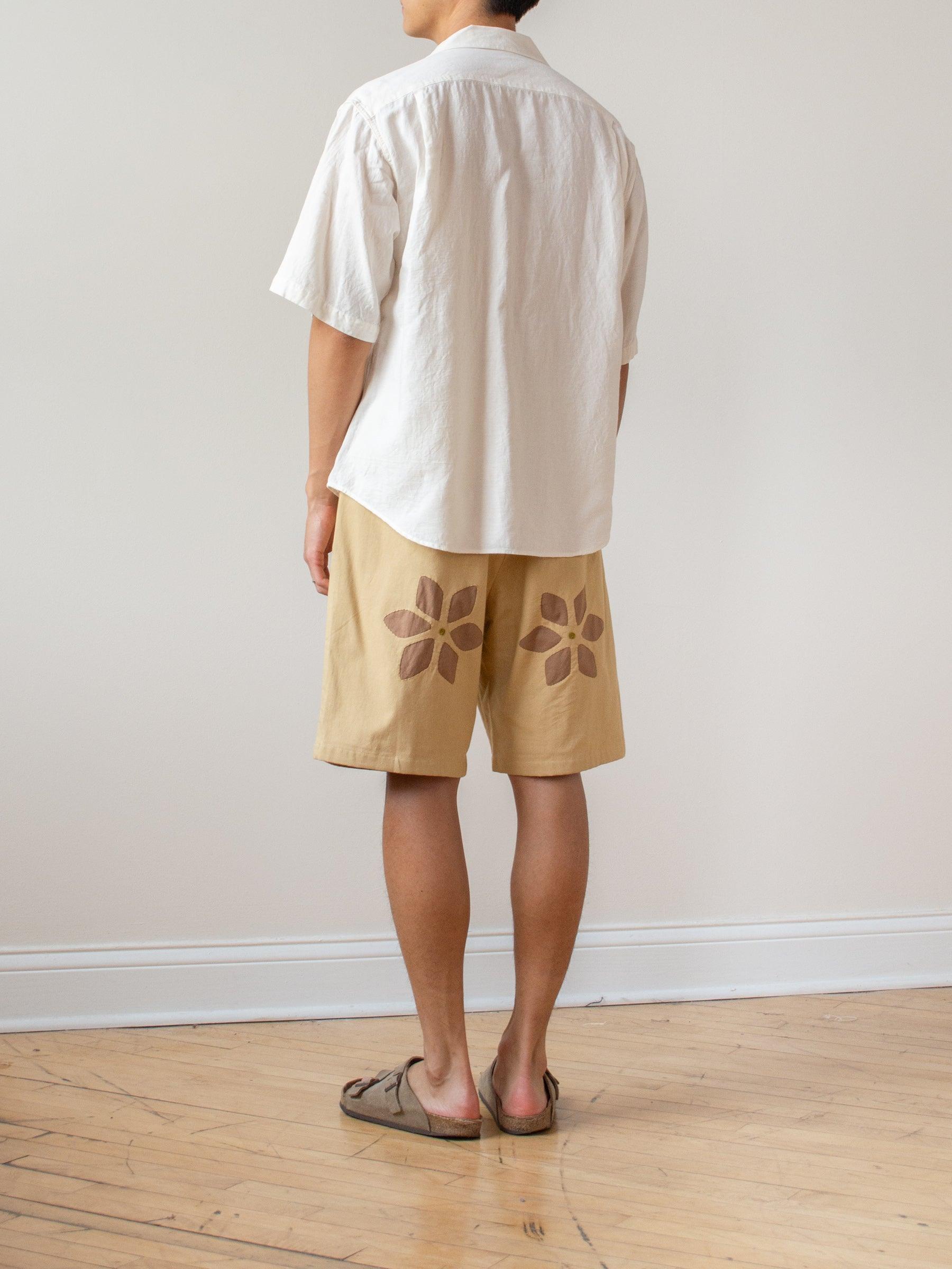 Namu Shop - Niche Flower Cut Work Shorts