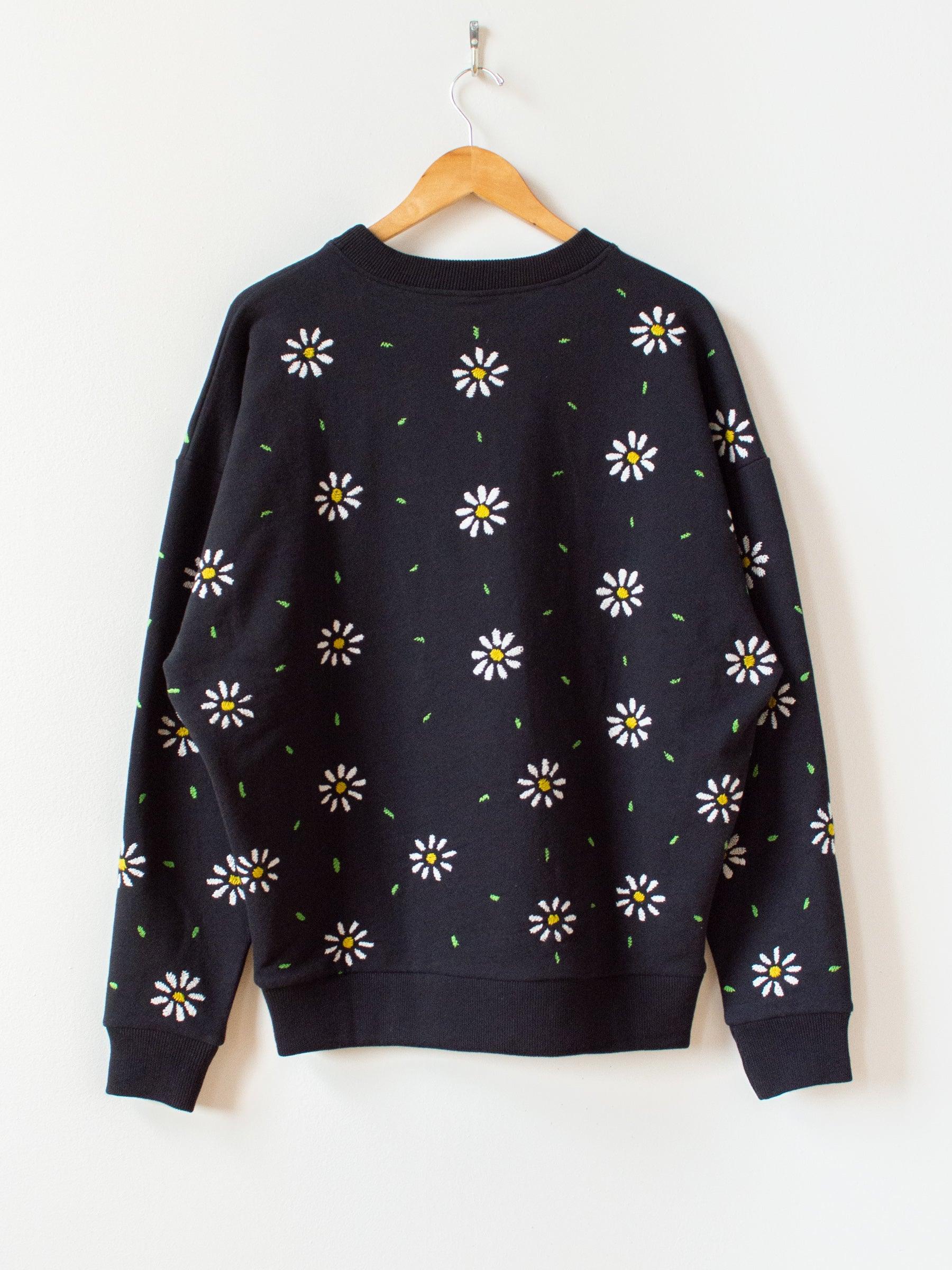 Namu Shop - Niche Flower Embroidery Sweatshirt