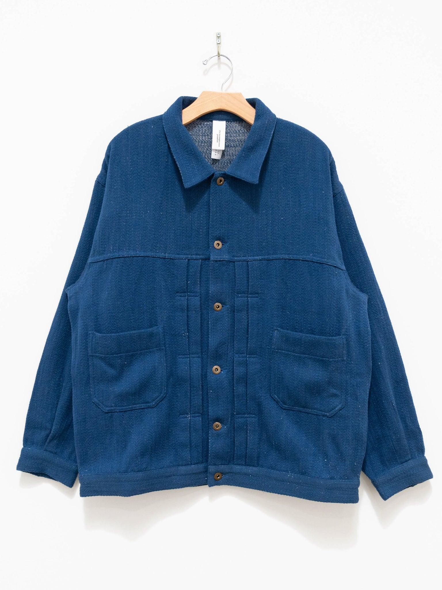 Namu Shop - Niche Handwoven Denim G-Jacket - Blue
