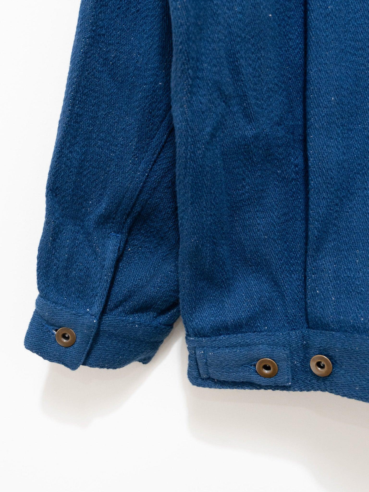 Namu Shop - Niche Handwoven Denim G-Jacket - Blue