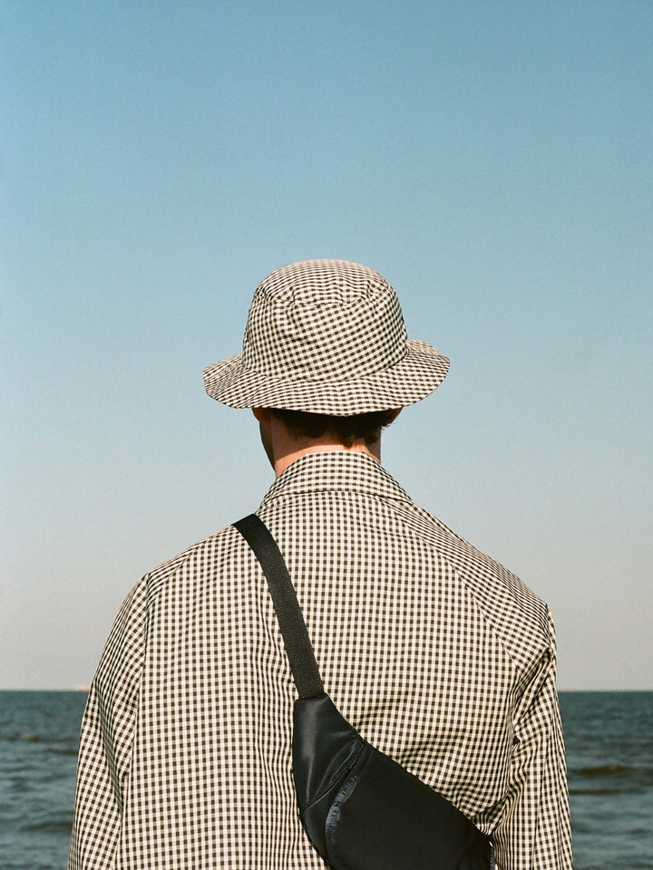 Namu Shop - paa Bucket Hat One - Charcoal Gingham