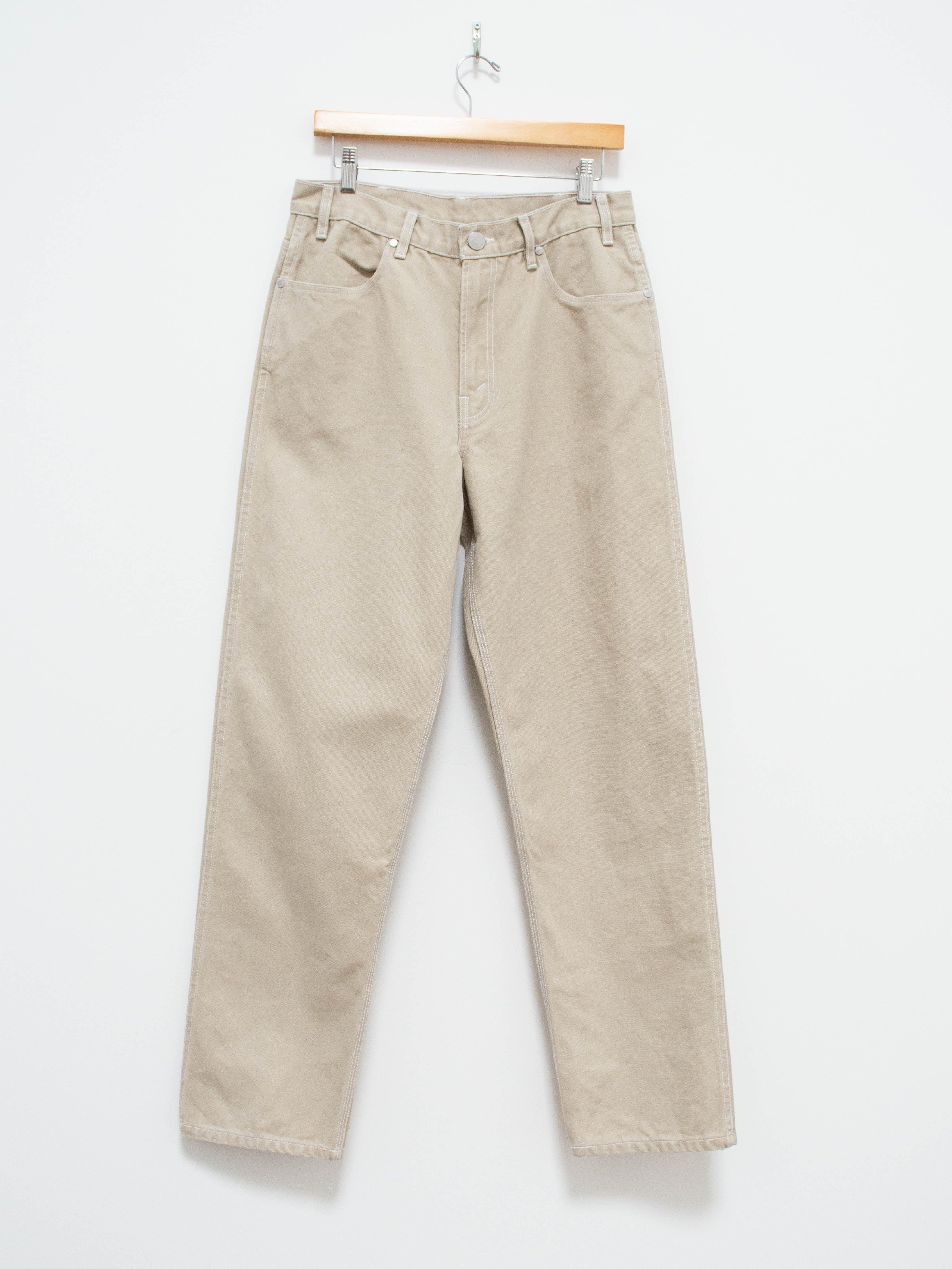 Namu Shop - paa Four Pocket Canvas Jean - Stone