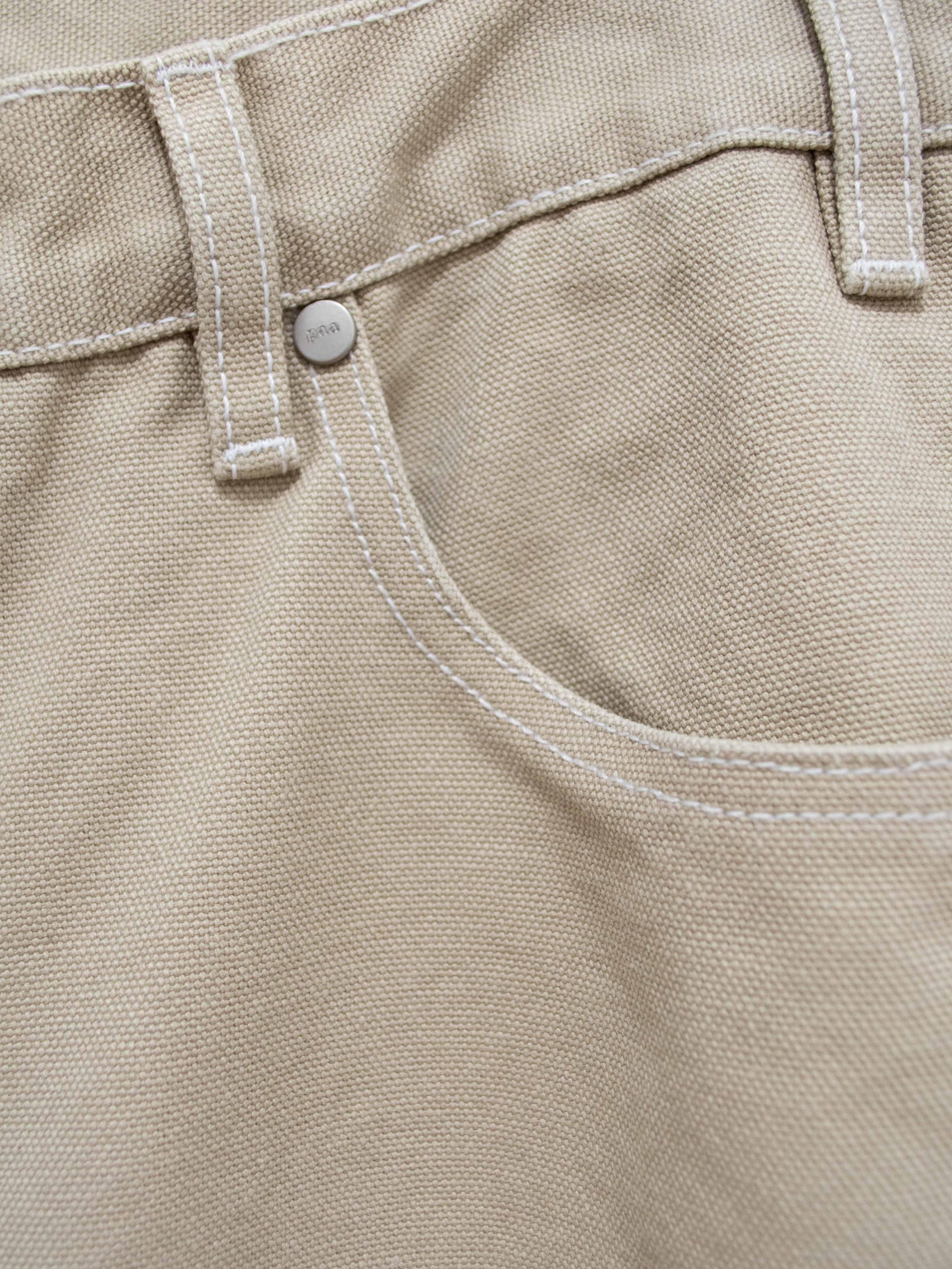 Namu Shop - paa Four Pocket Canvas Jean - Stone