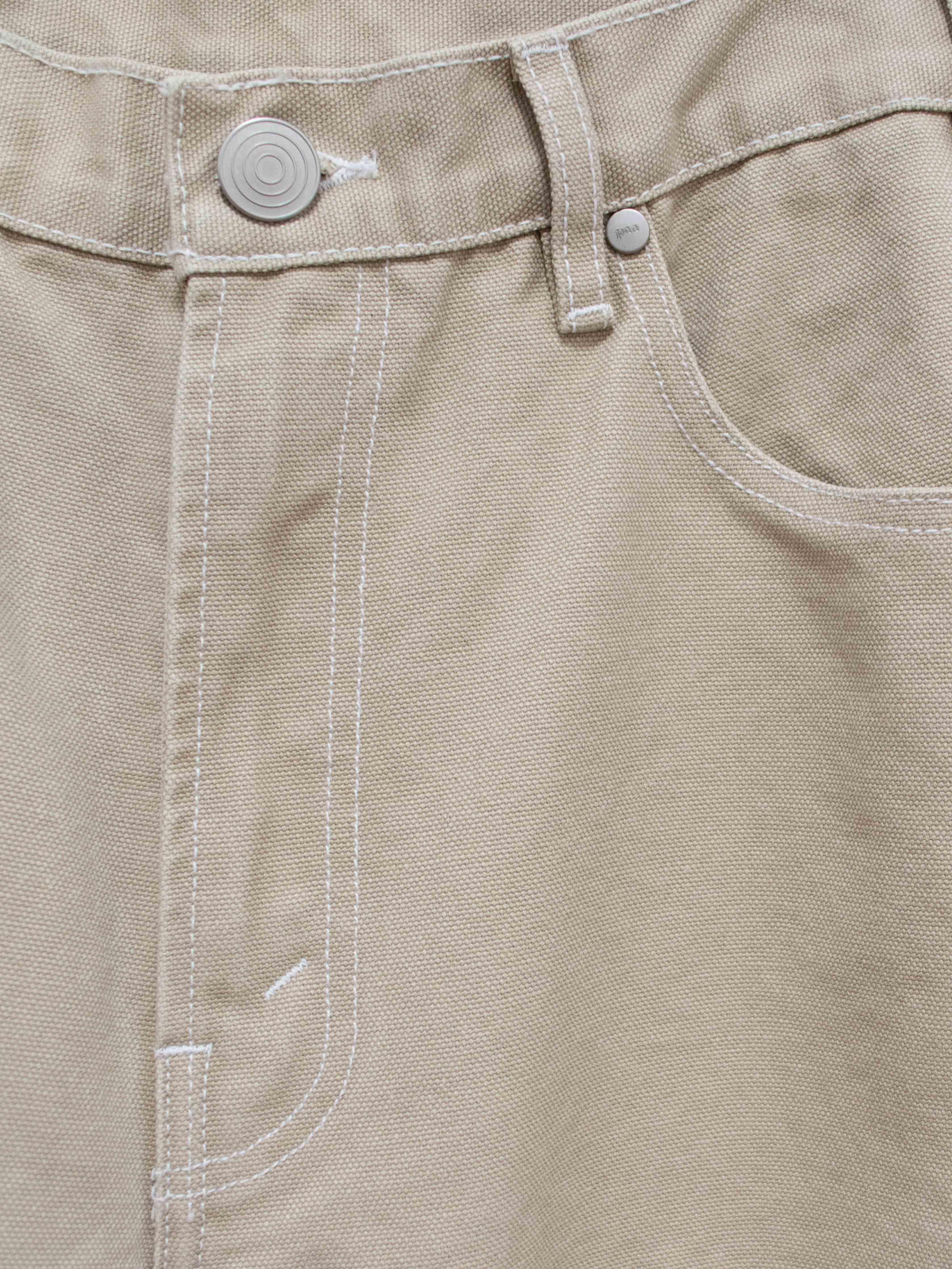 Namu Shop - paa Four Pocket Canvas Jean - Stone