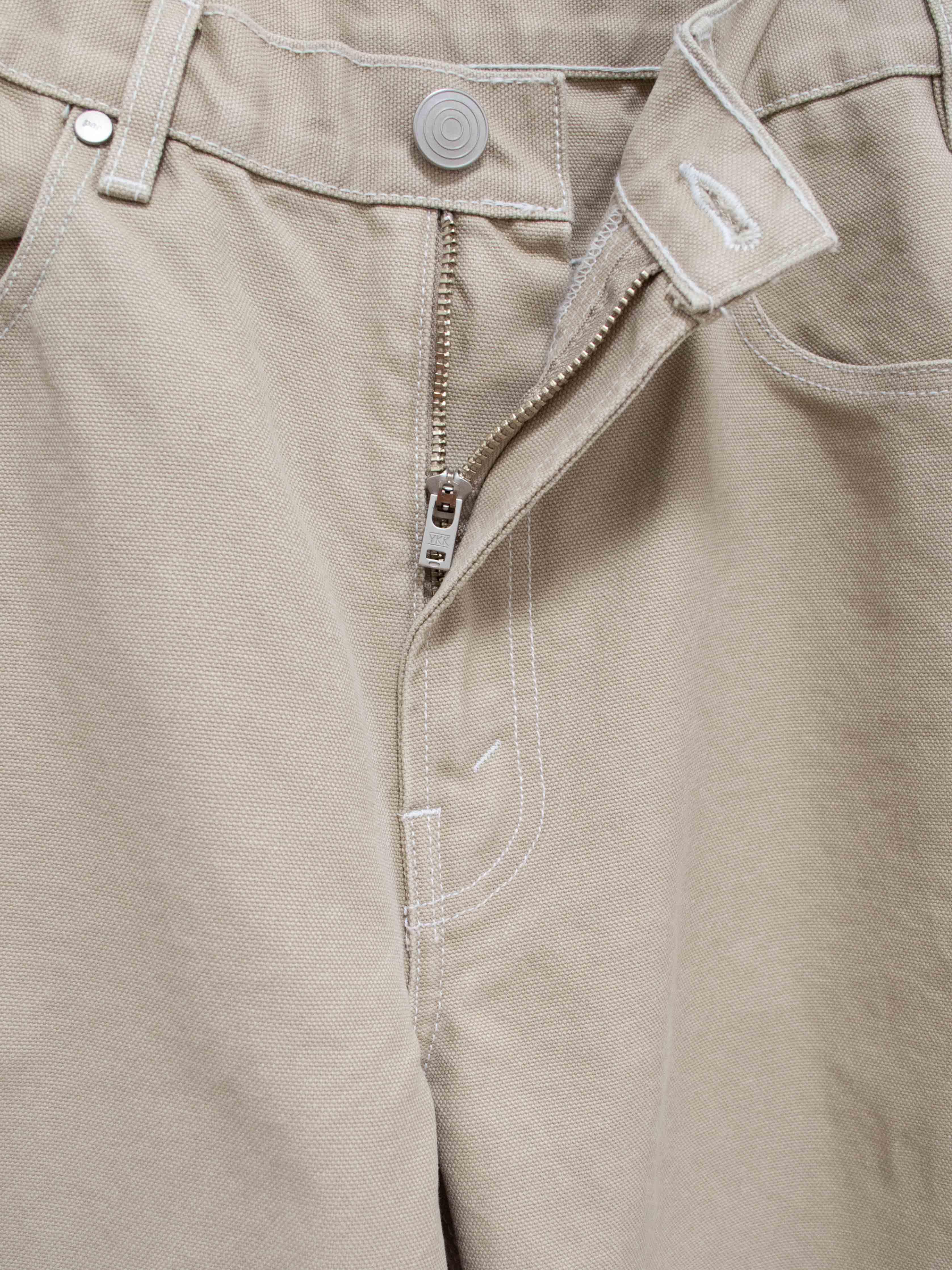 Namu Shop - paa Four Pocket Canvas Jean - Stone