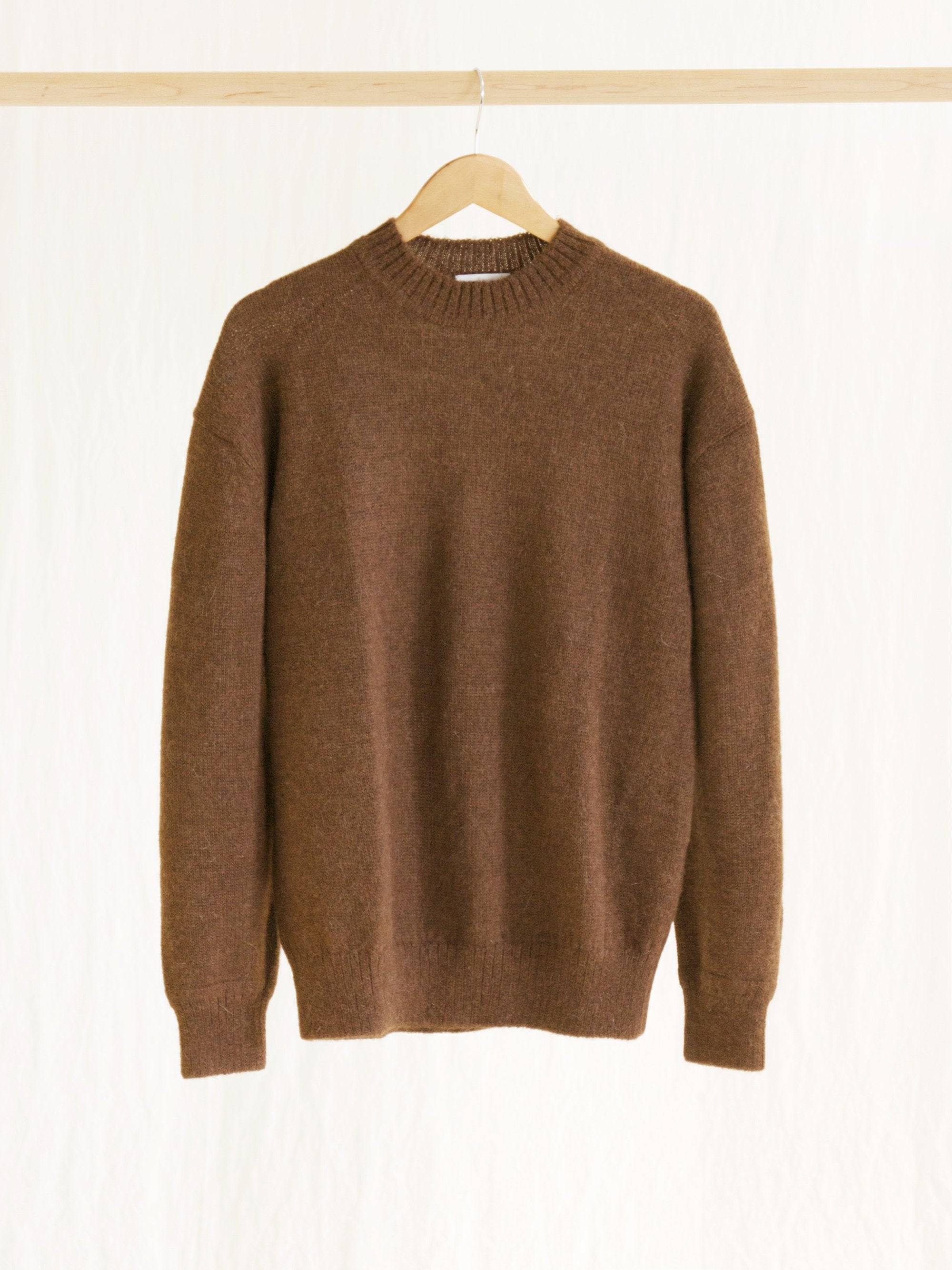 Namu Shop - Phlannel Baby Alpaca Crewneck Knit - Walnut