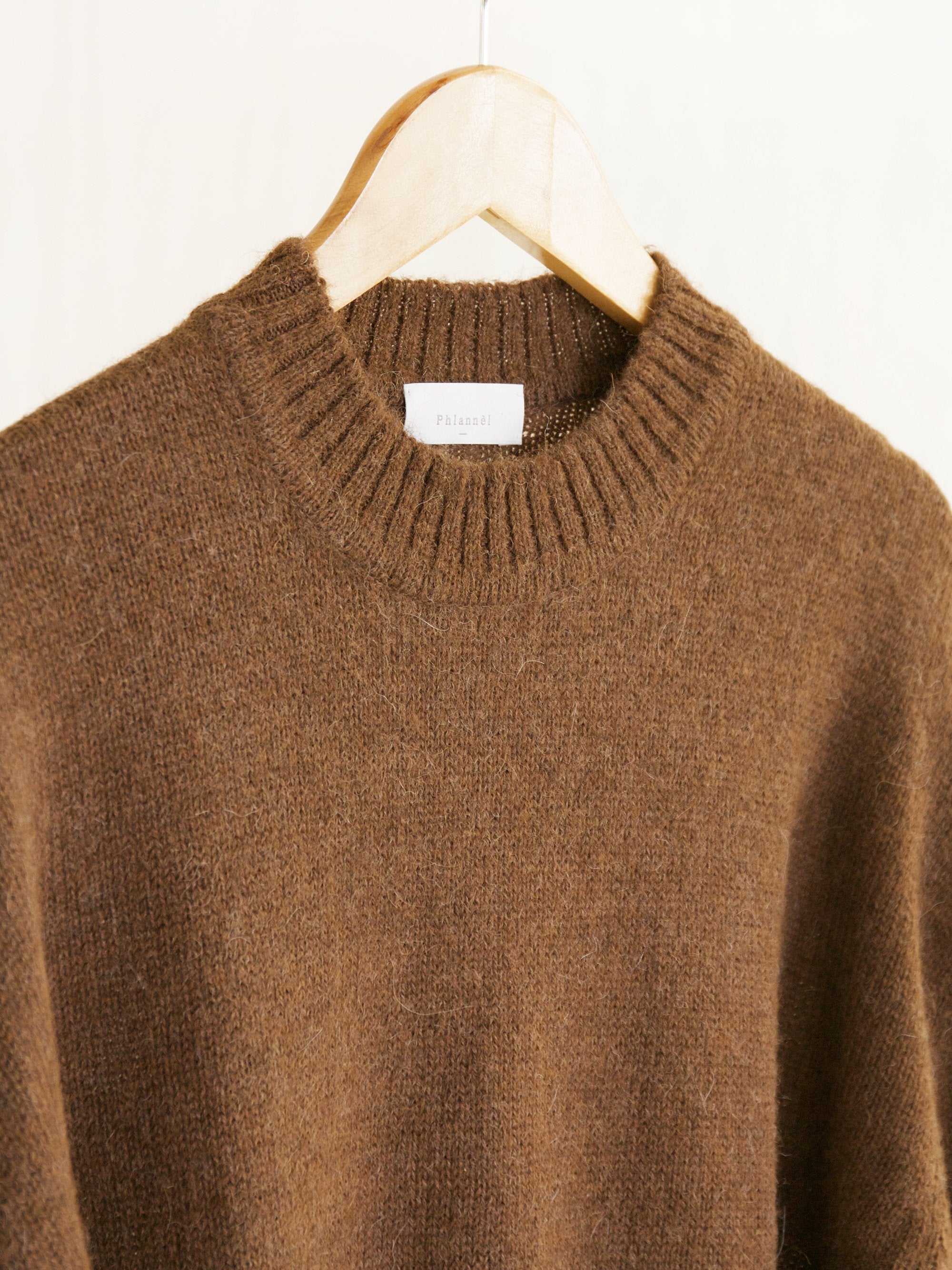 Namu Shop - Phlannel Baby Alpaca Crewneck Knit - Walnut