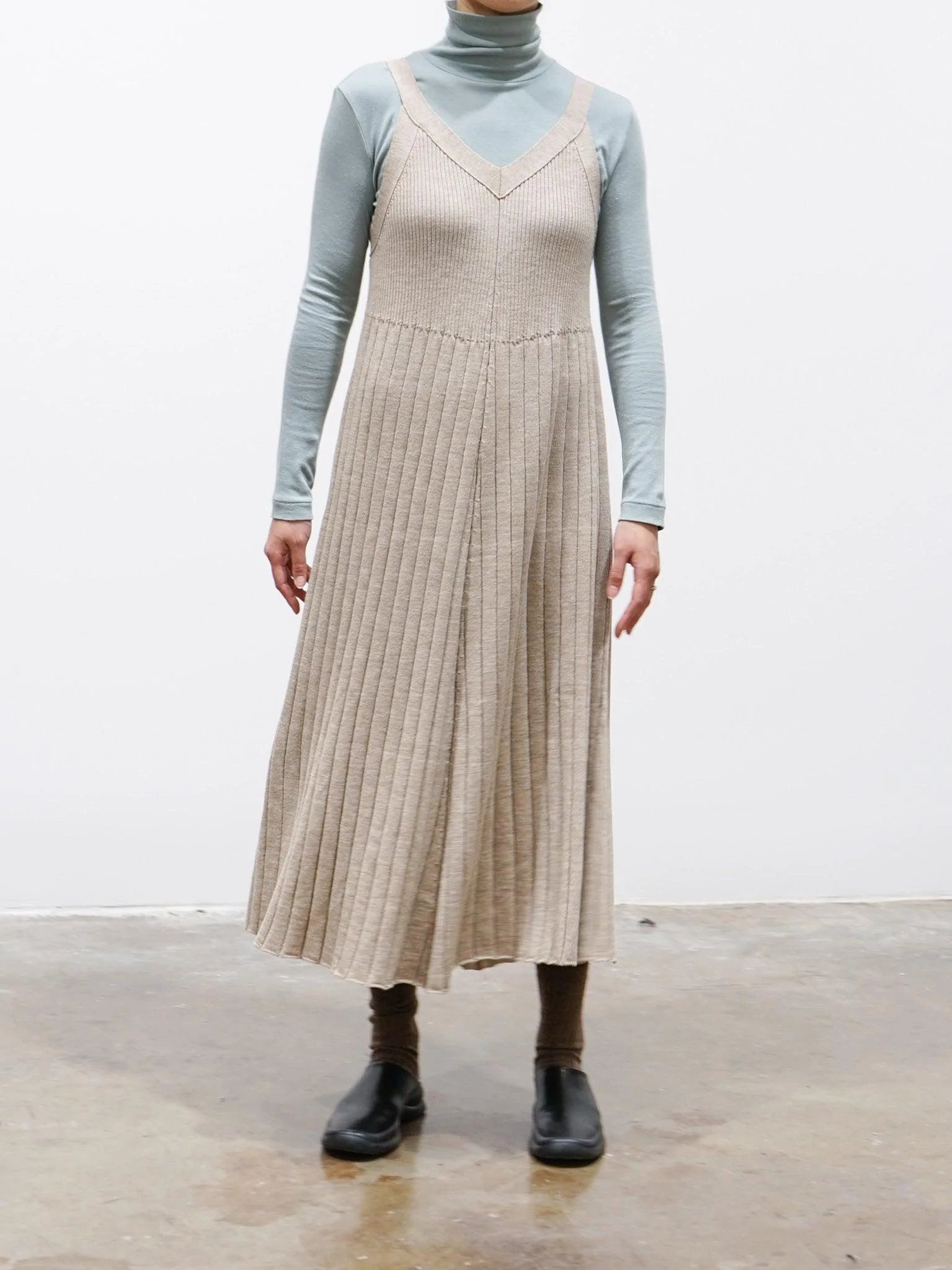 Namu Shop - Phlannel Co/Si Smooth Jersey Turtleneck - Blue Green