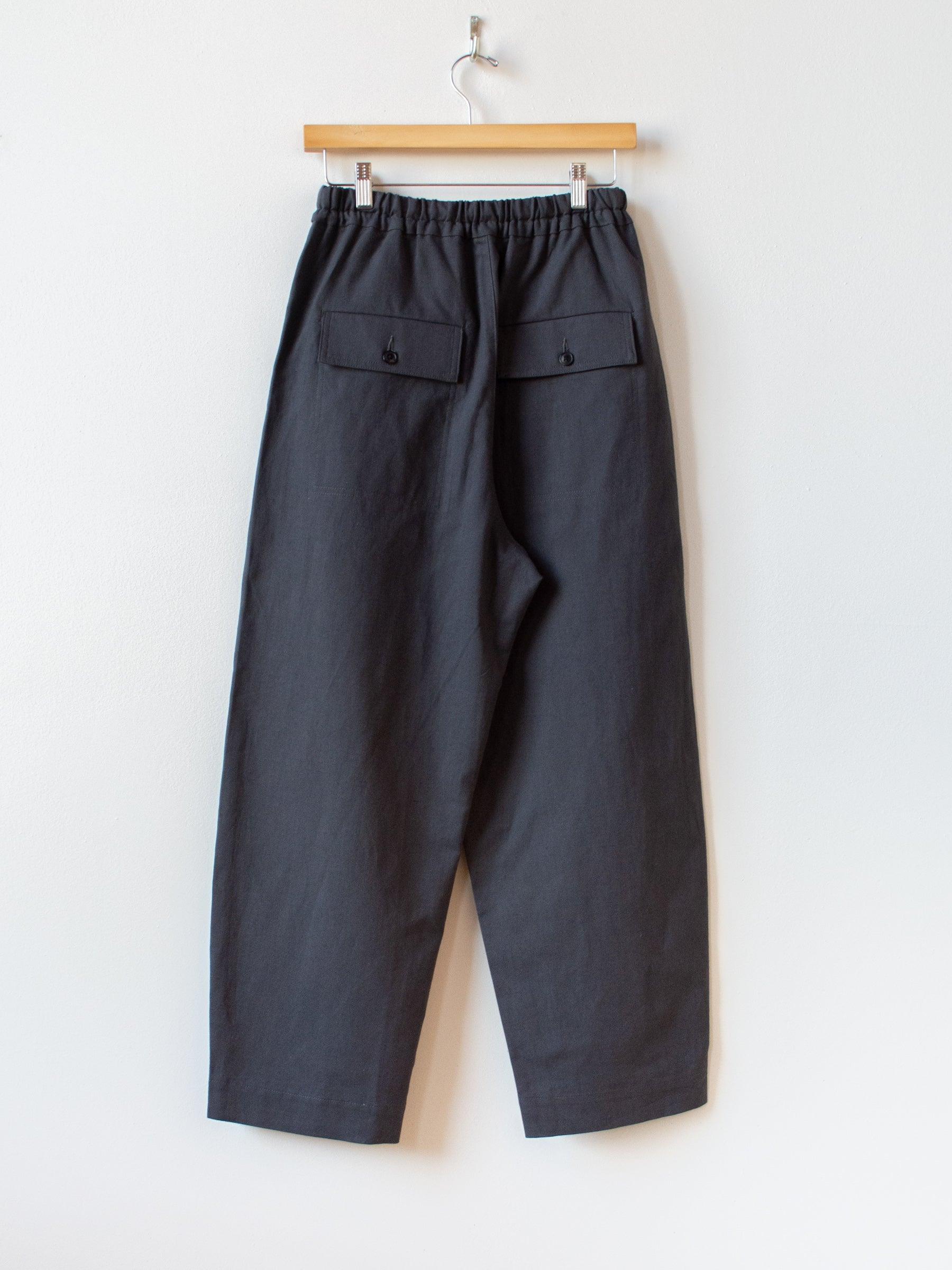 Namu Shop - Phlannel Cotton Linen Canvas Easy Trousers - Deep Gray