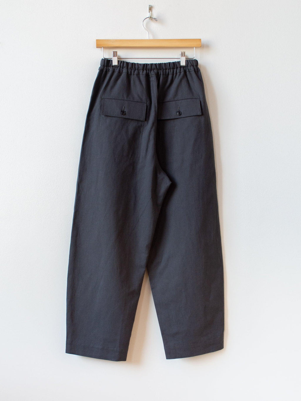 Namu Shop - Phlannel Cotton Linen Canvas Easy Trousers - Deep Gray