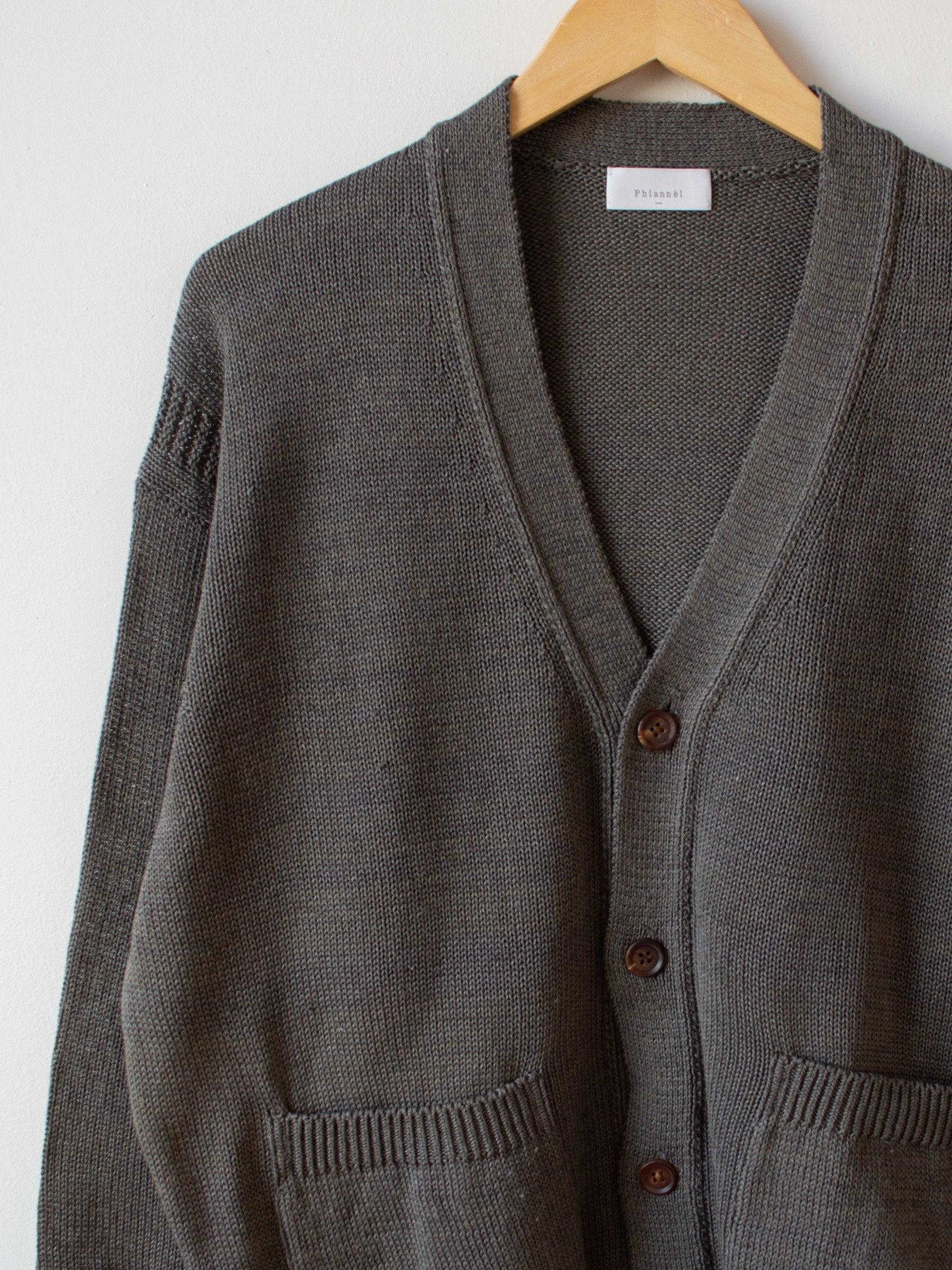 Namu Shop - Phlannel Cotton Linen Guernsey Cardigan