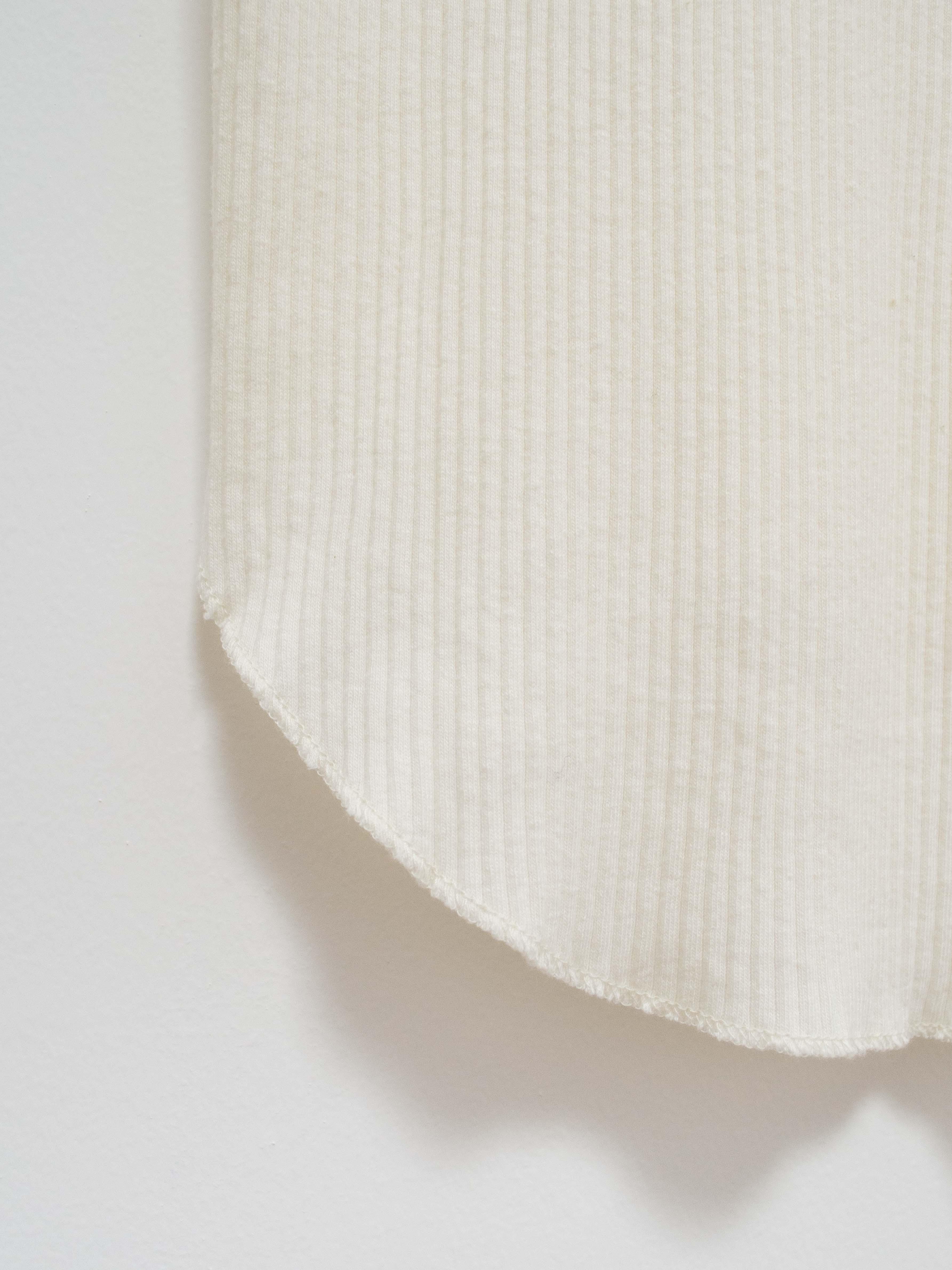 Namu Shop - Phlannel Cotton Silk Rib Crewneck Tee - Ivory